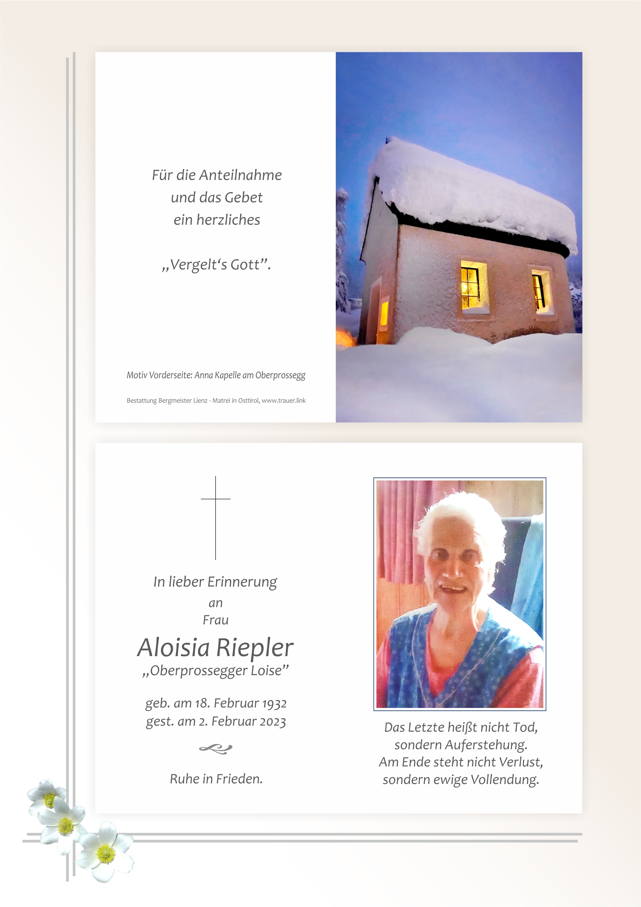 Aloisia Riepler