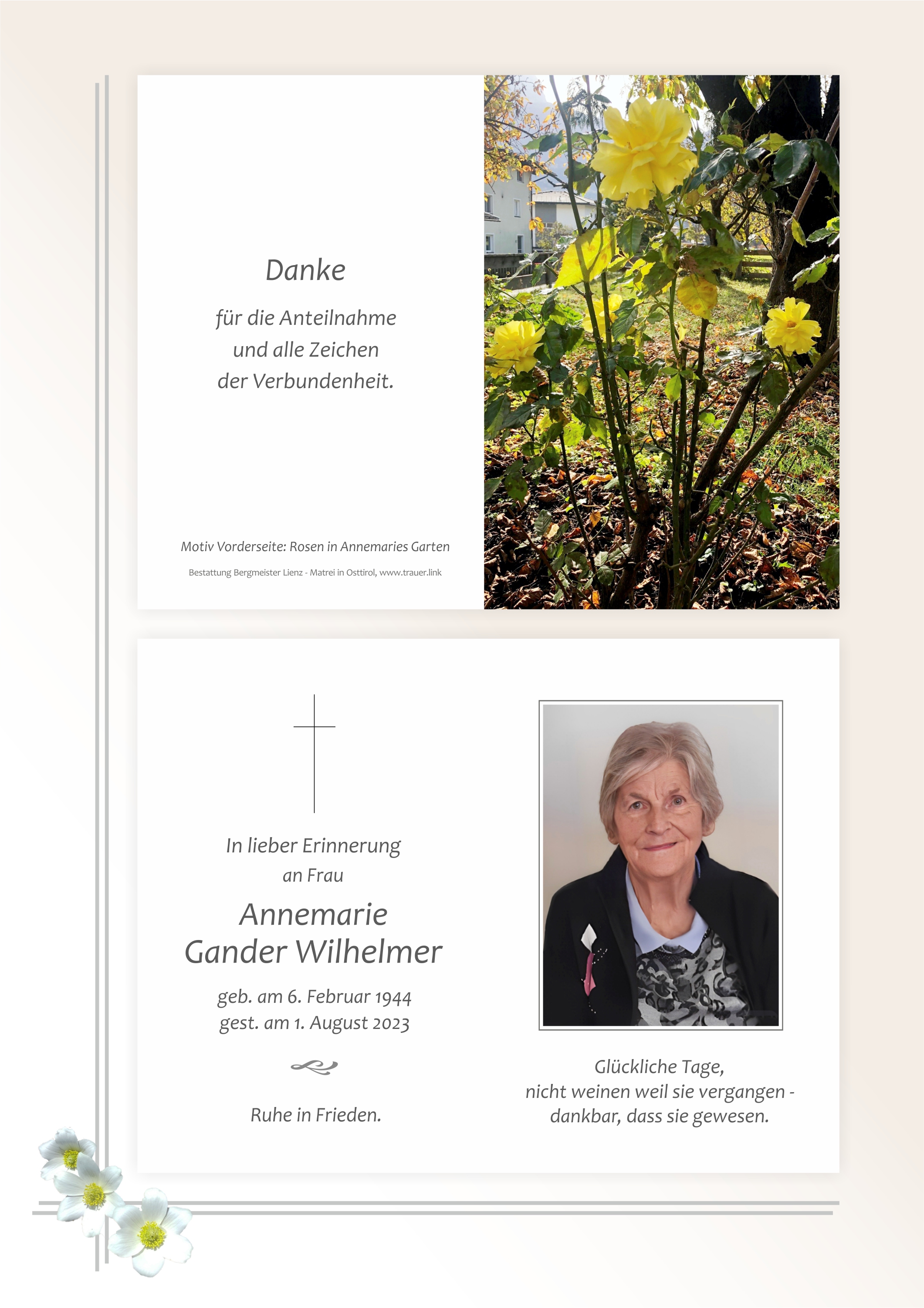 Annemarie Gander Wilhelmer