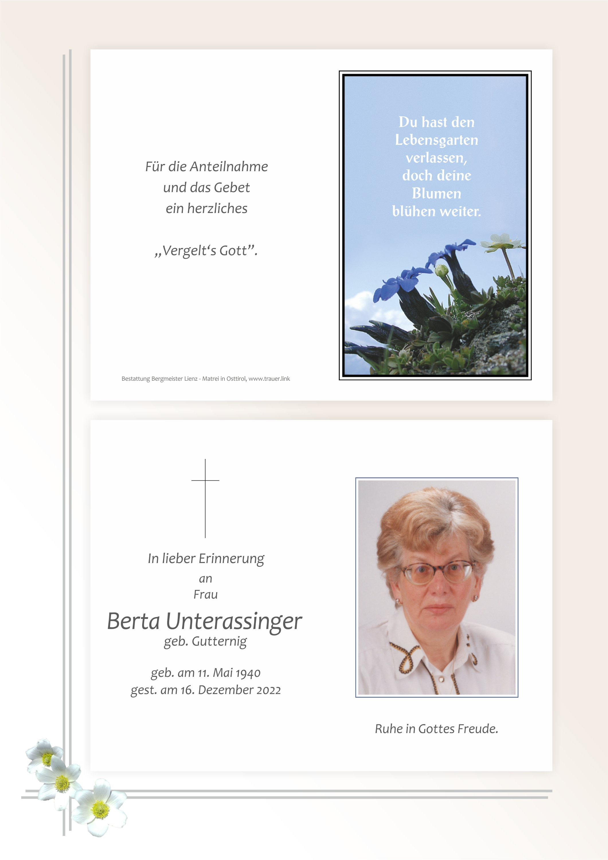 Berta Unterassinger