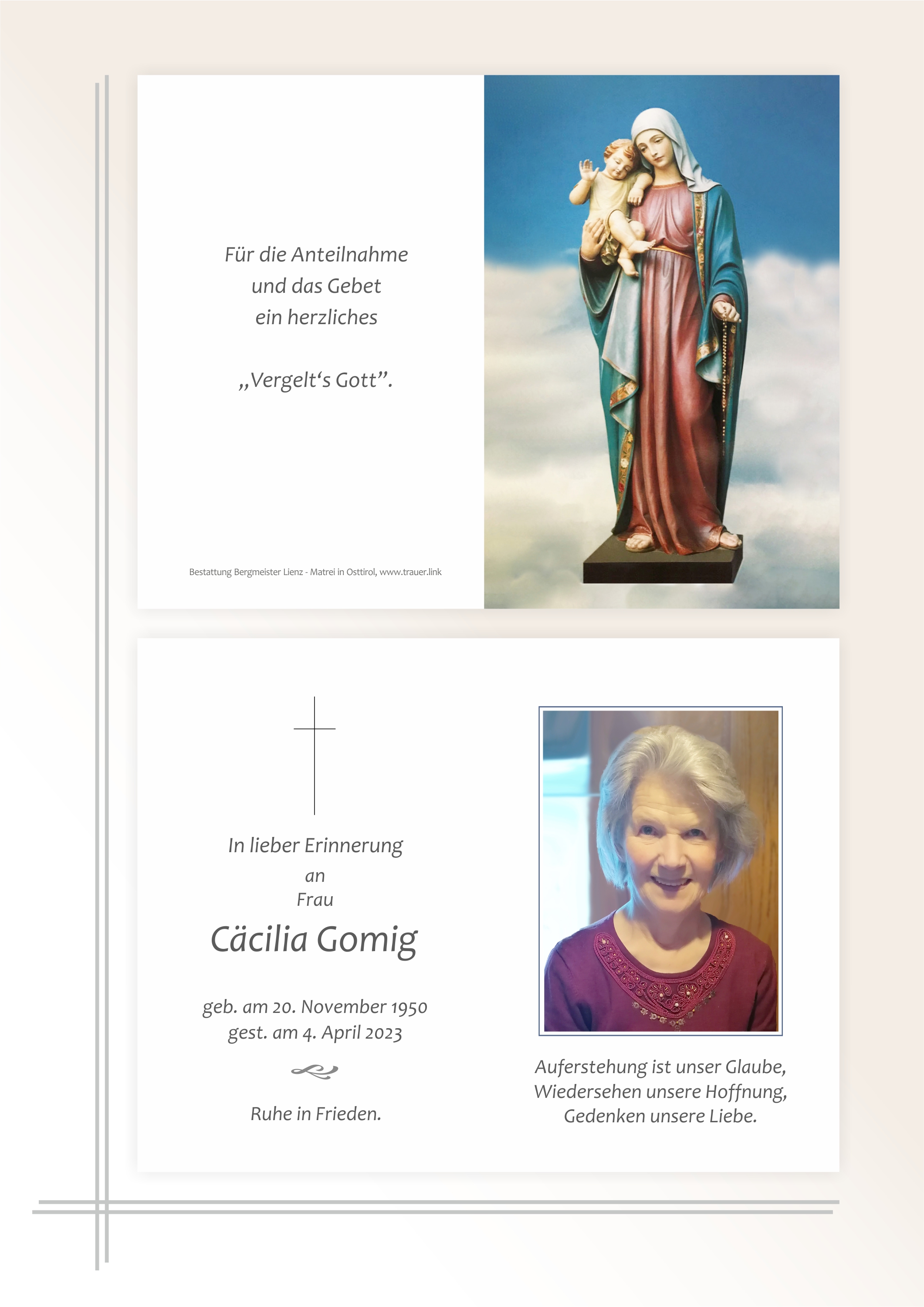 Cäcilia Gomig
