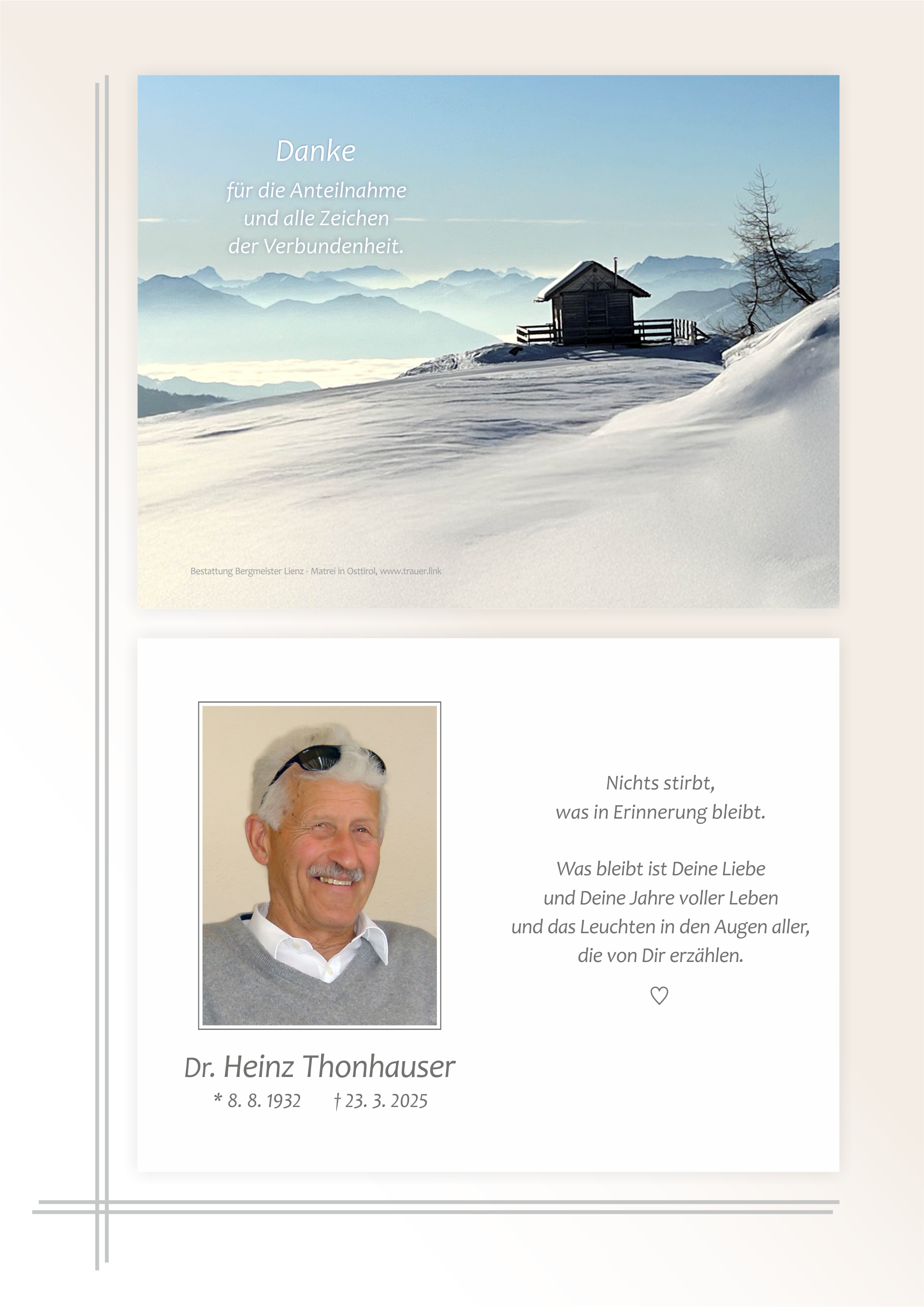 Dr. Heinz Thonhauser