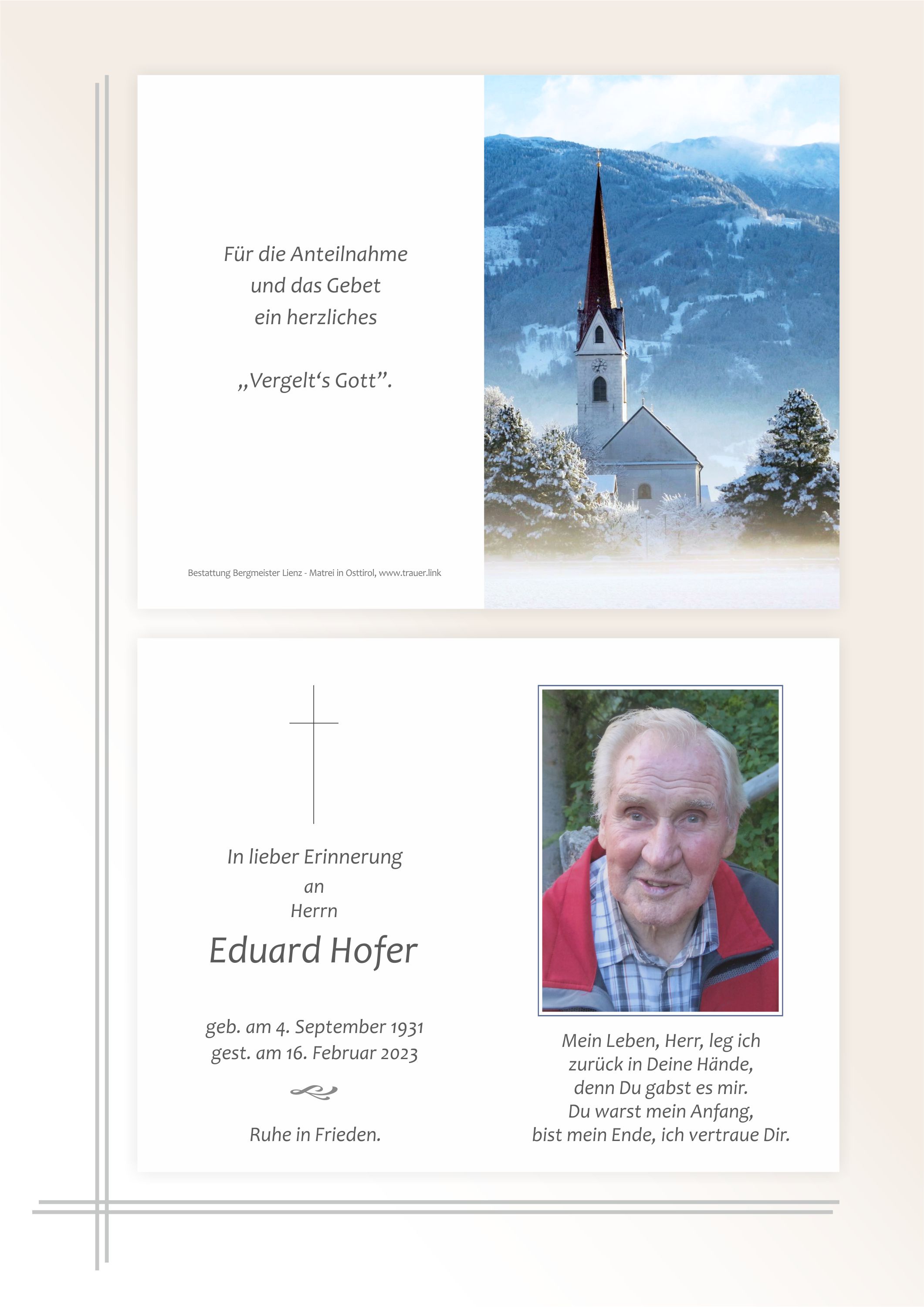 Eduard Hofer