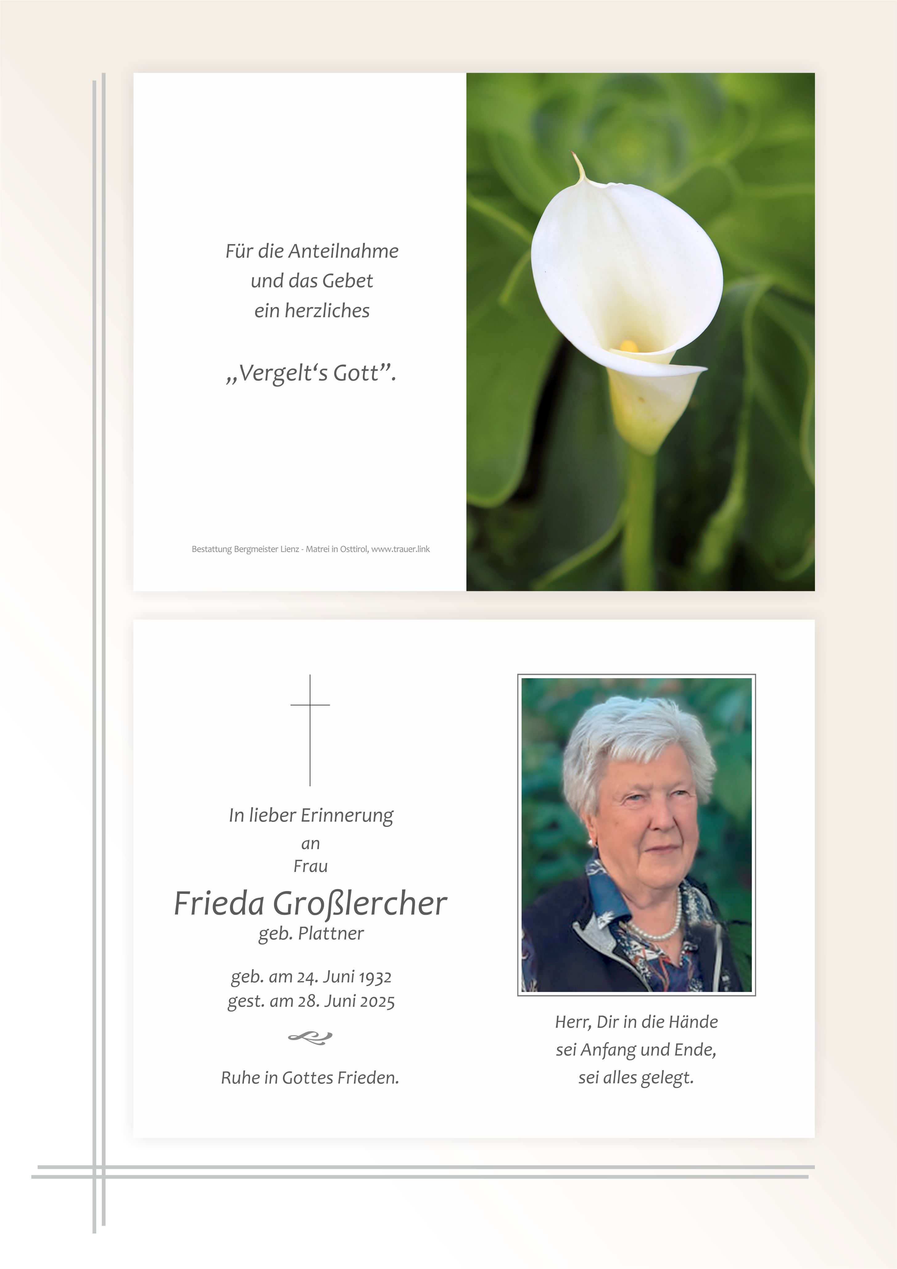 Frieda Großlercher