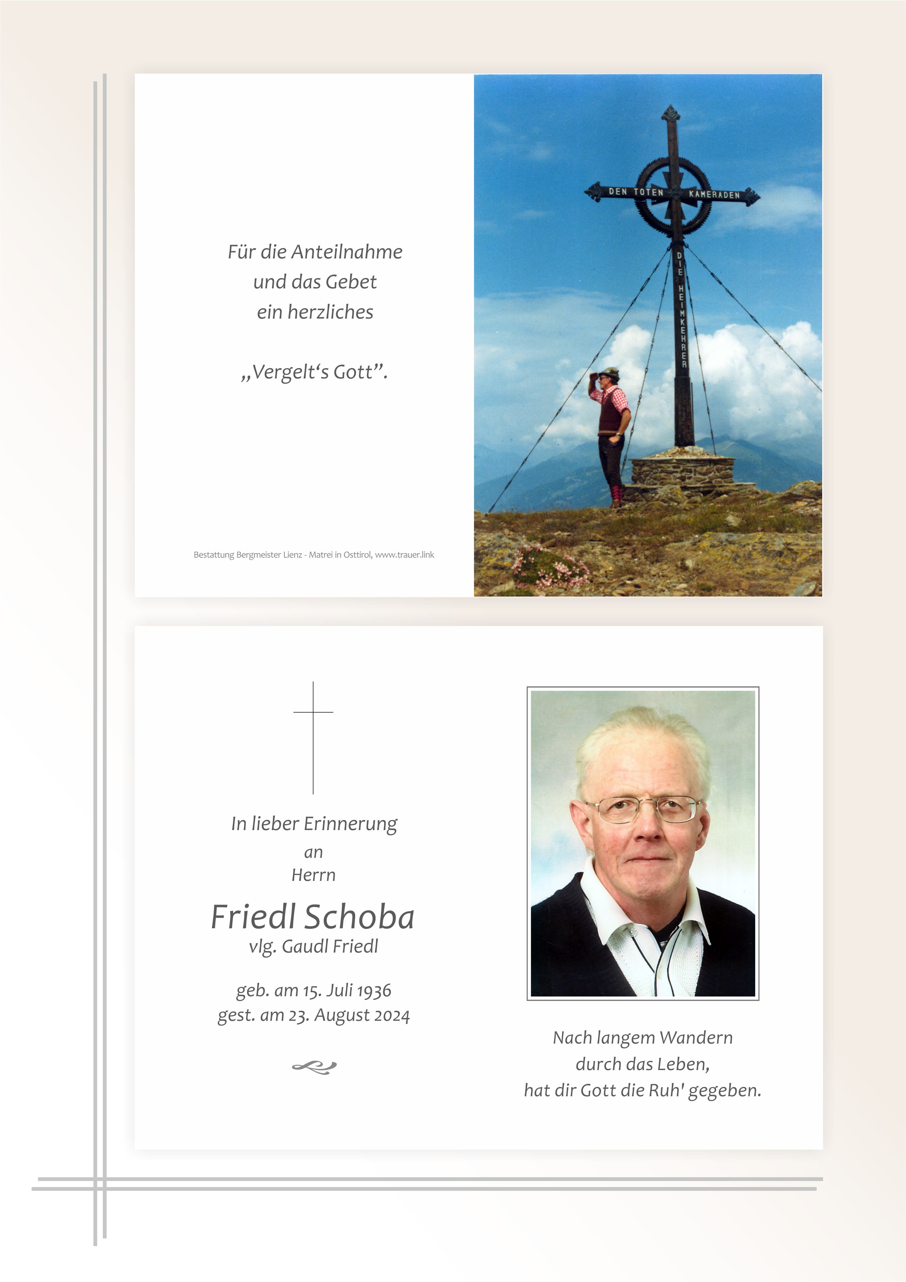 Friedrich Schoba