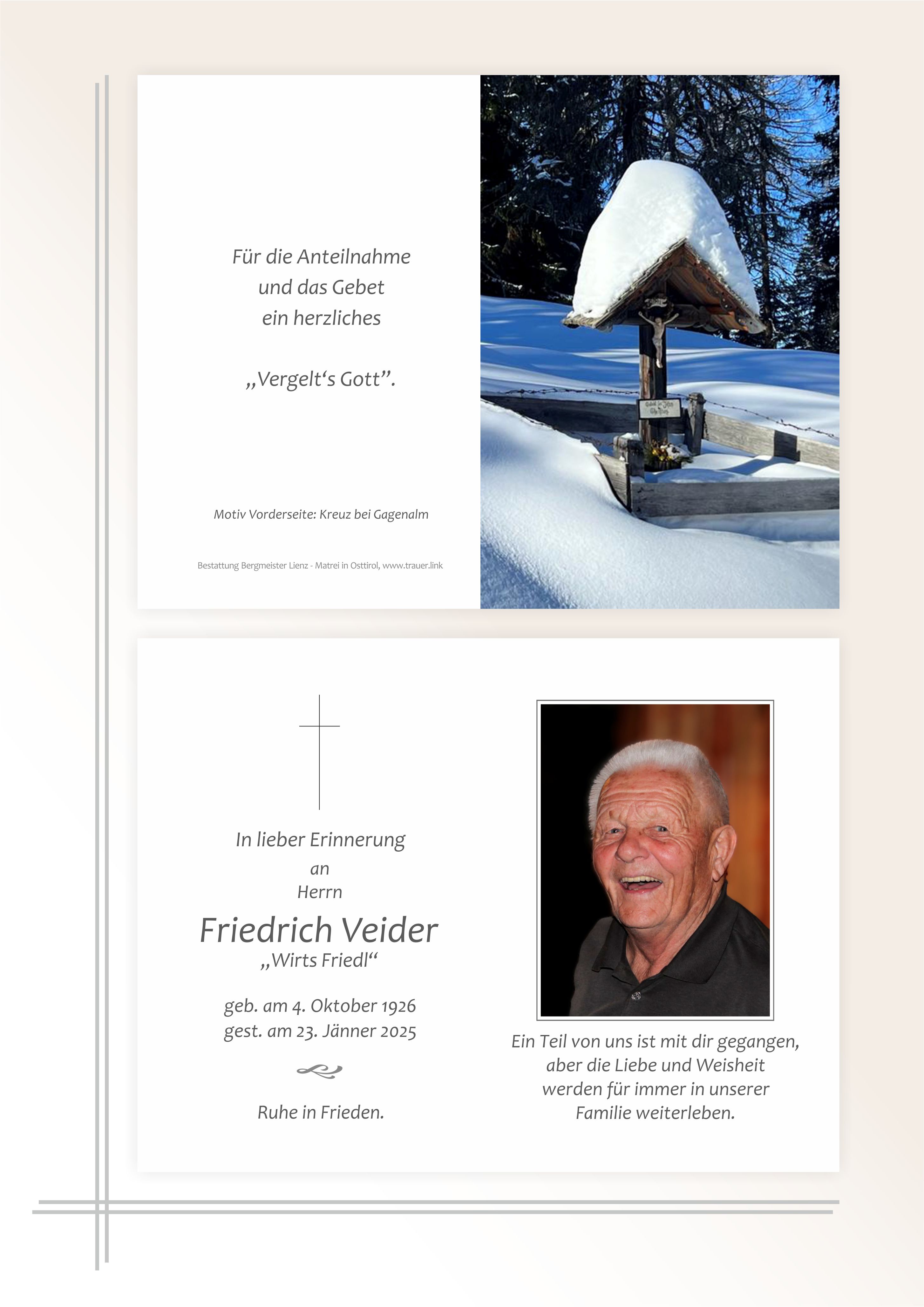Friedrich Veider
