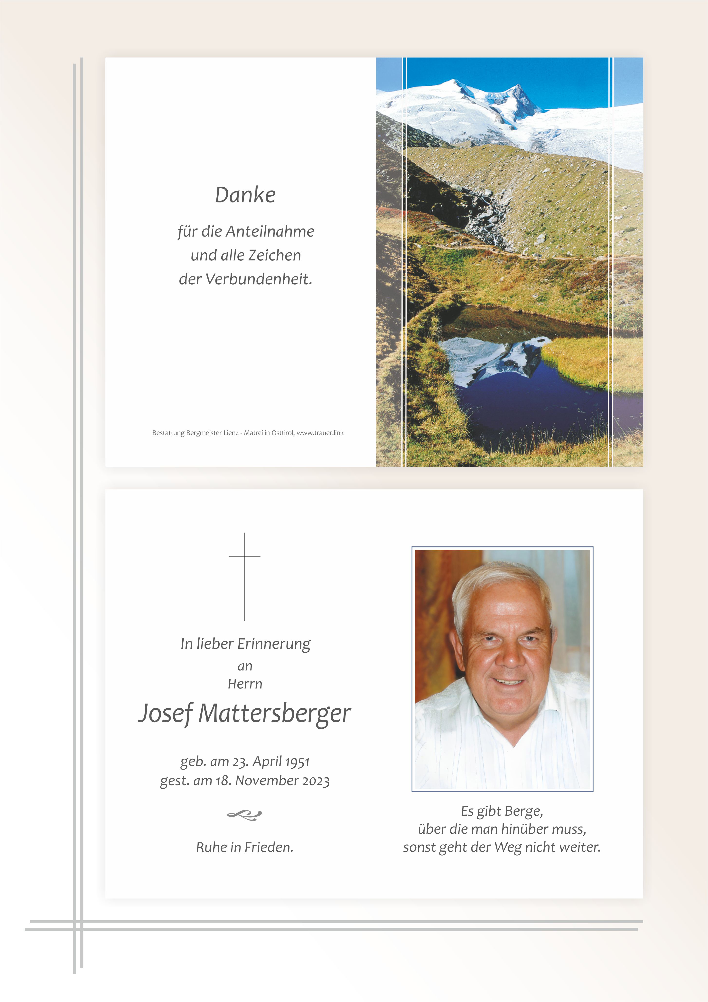 Josef Mattersberger