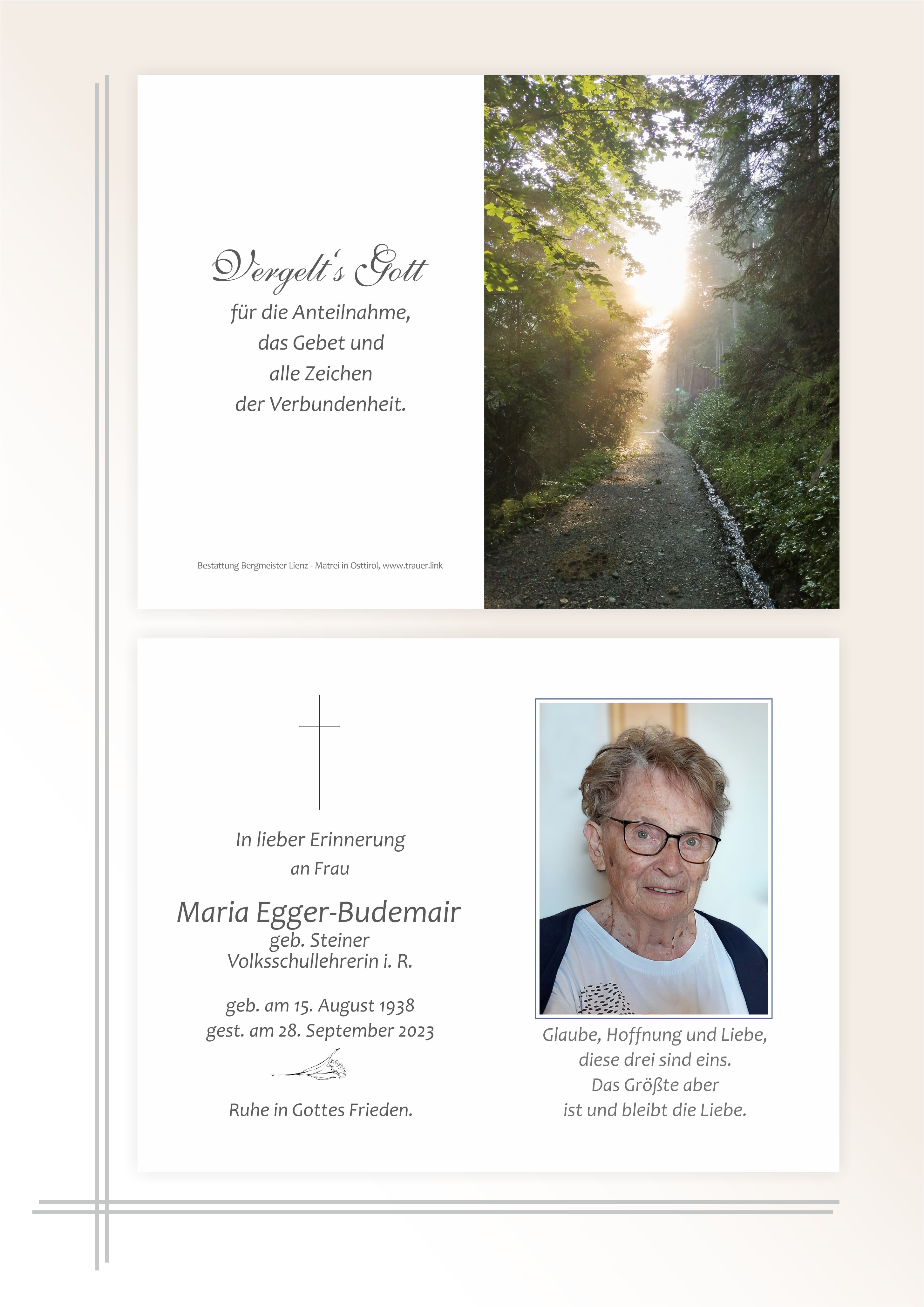 Maria Egger-Budemair