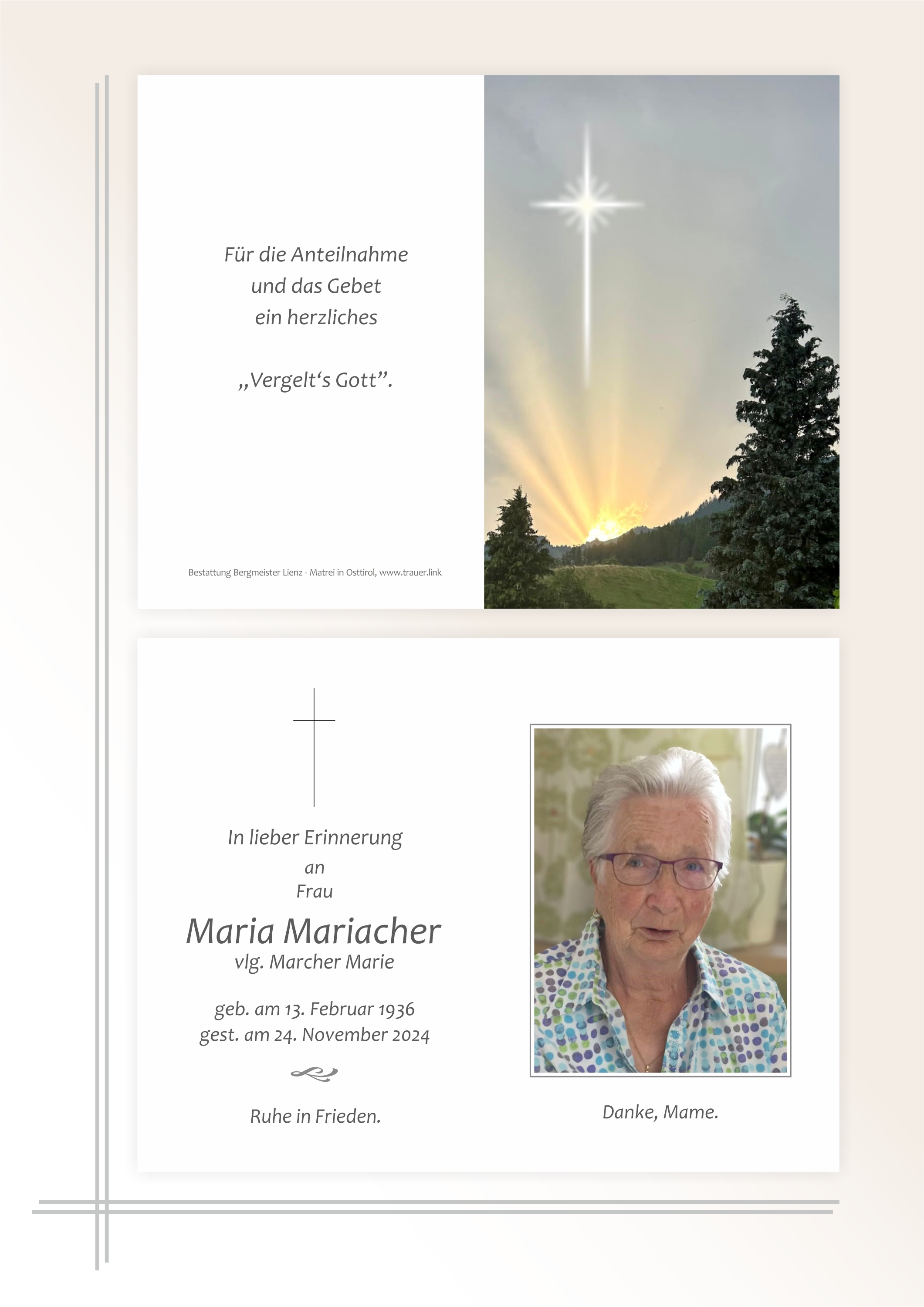 Maria Mariacher