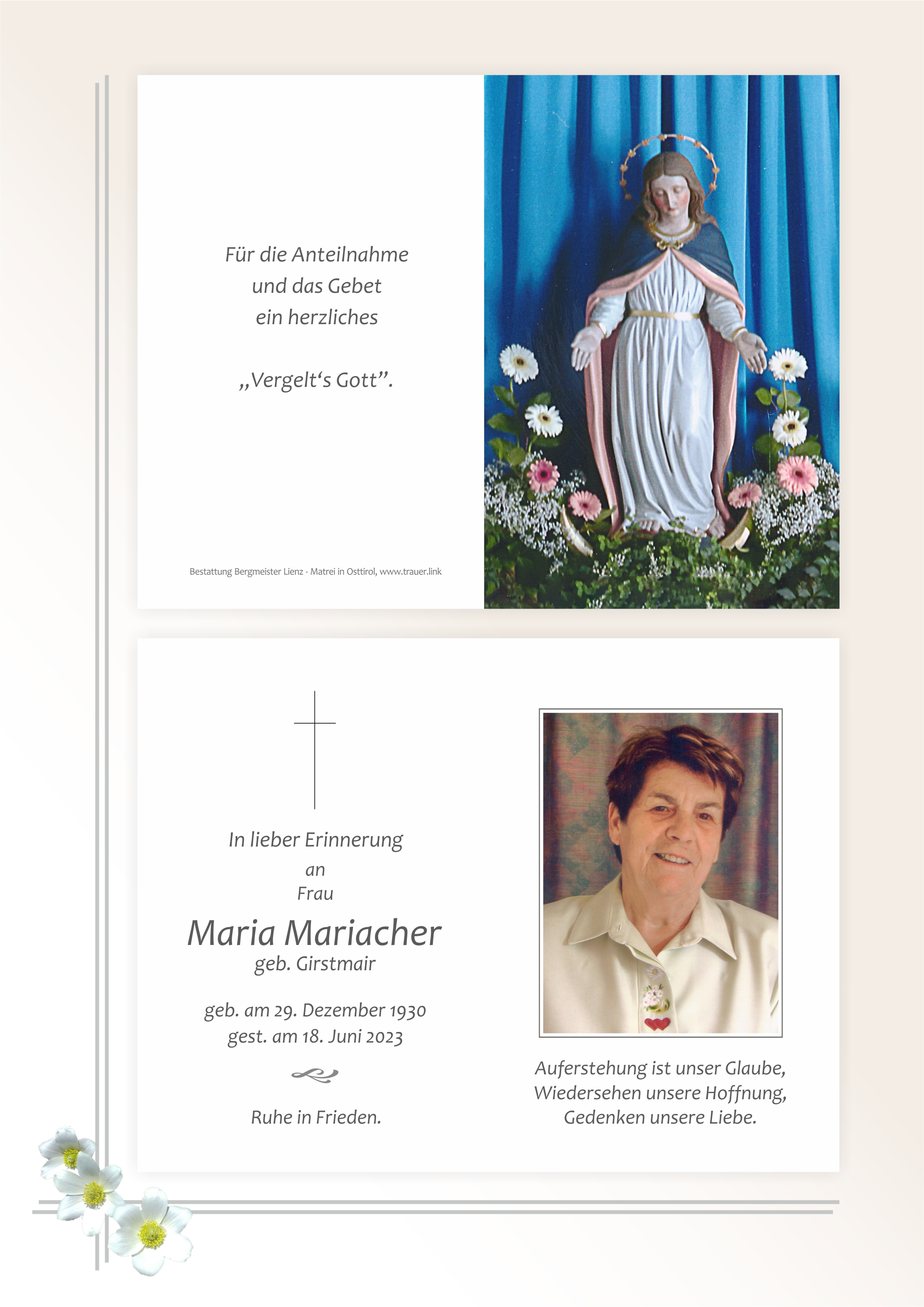 Maria Mariacher