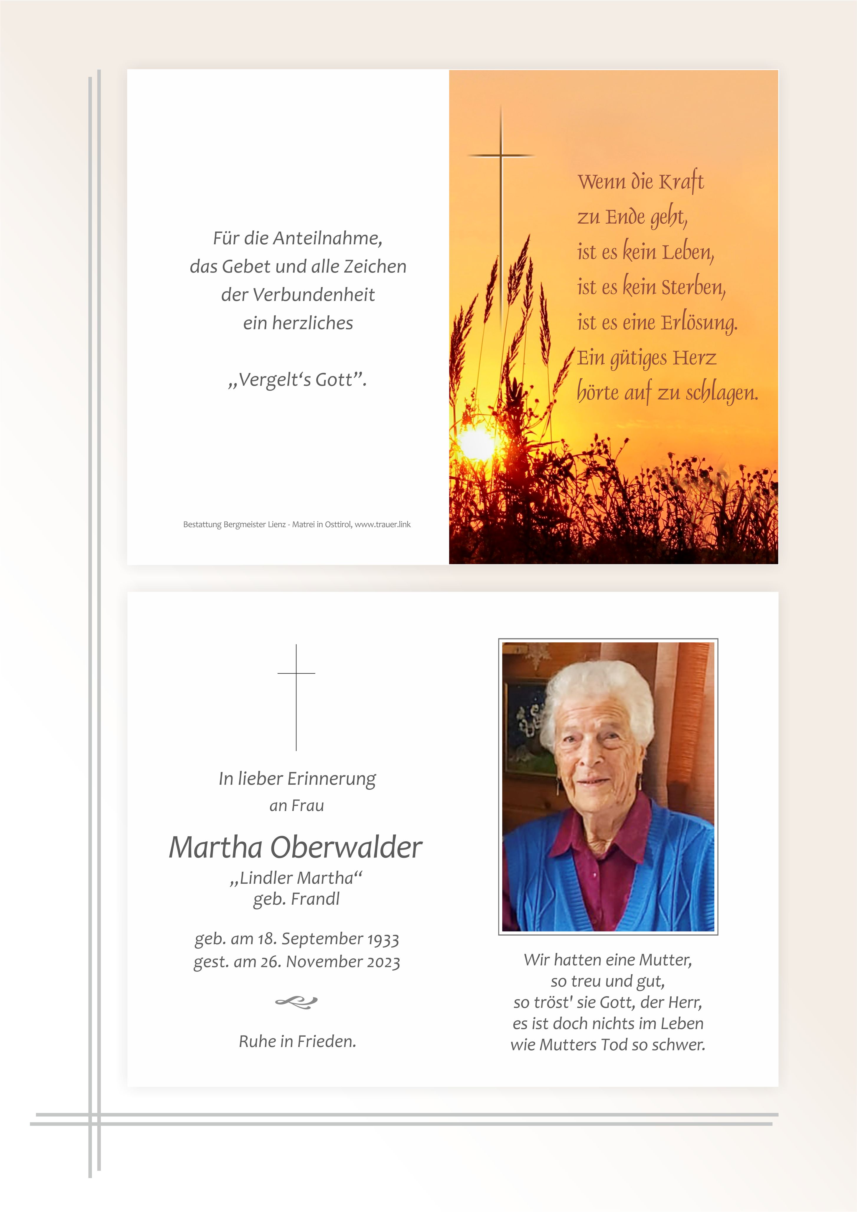 Martha Oberwalder