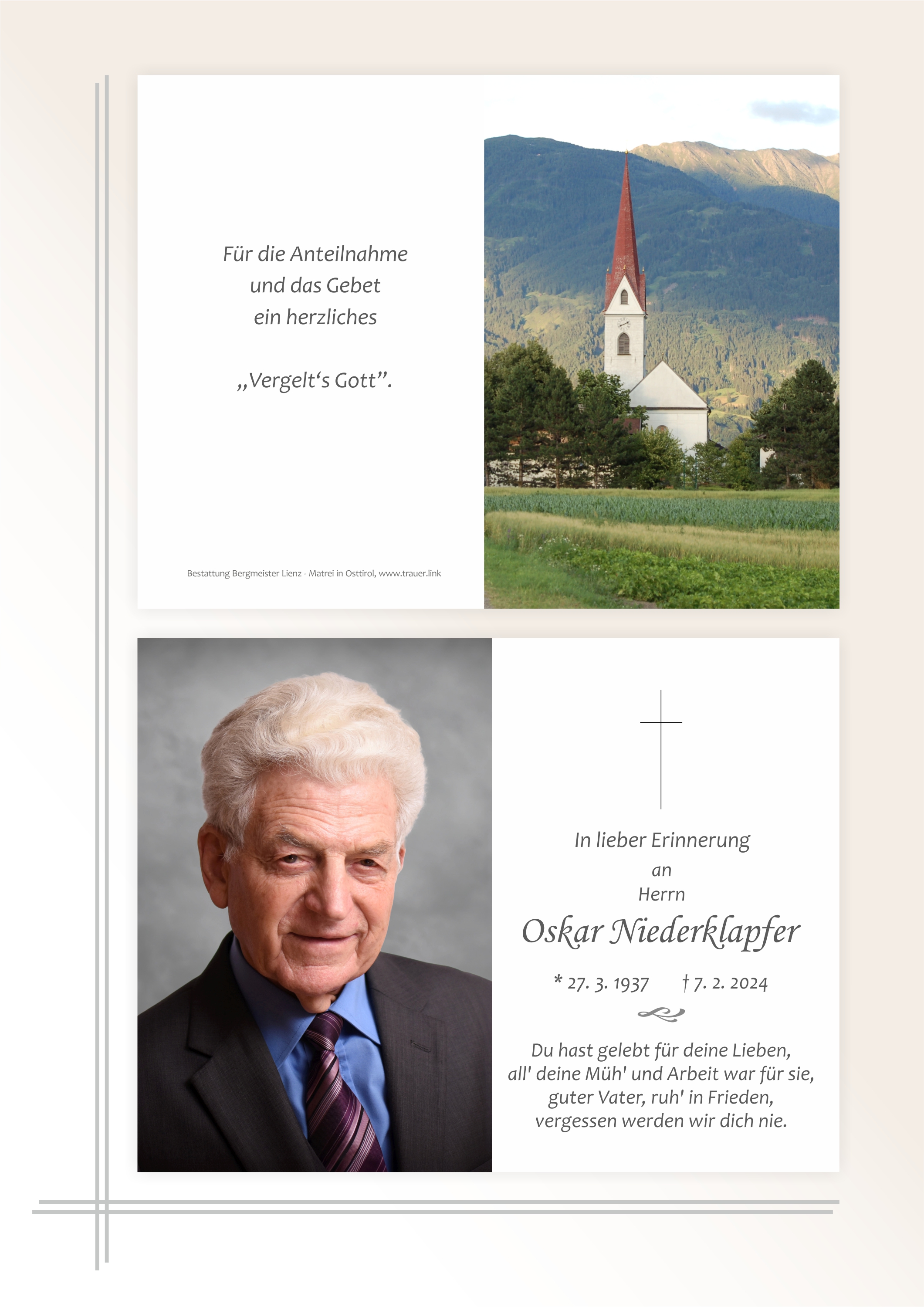 Oskar Niederklapfer