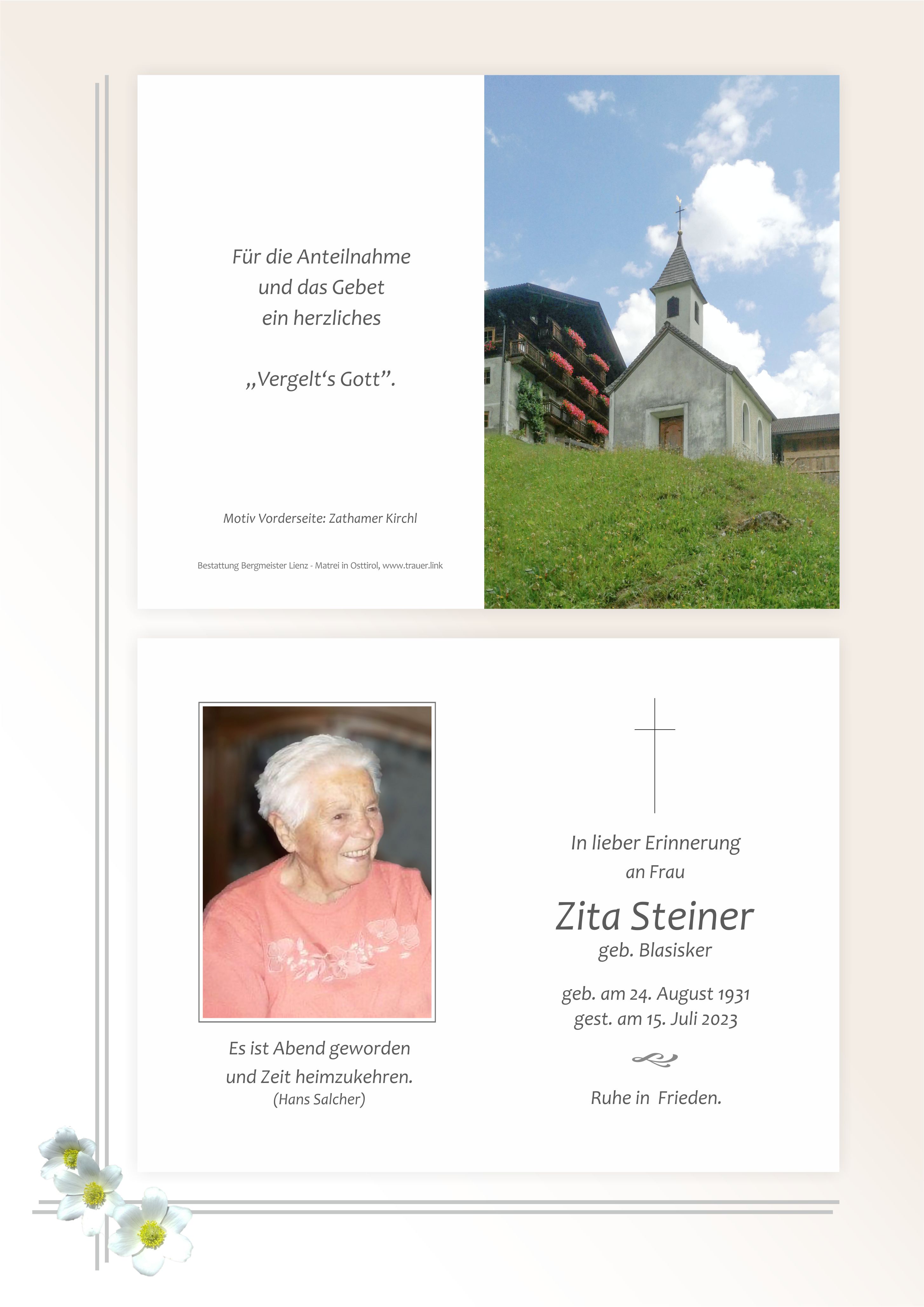 Zita Steiner