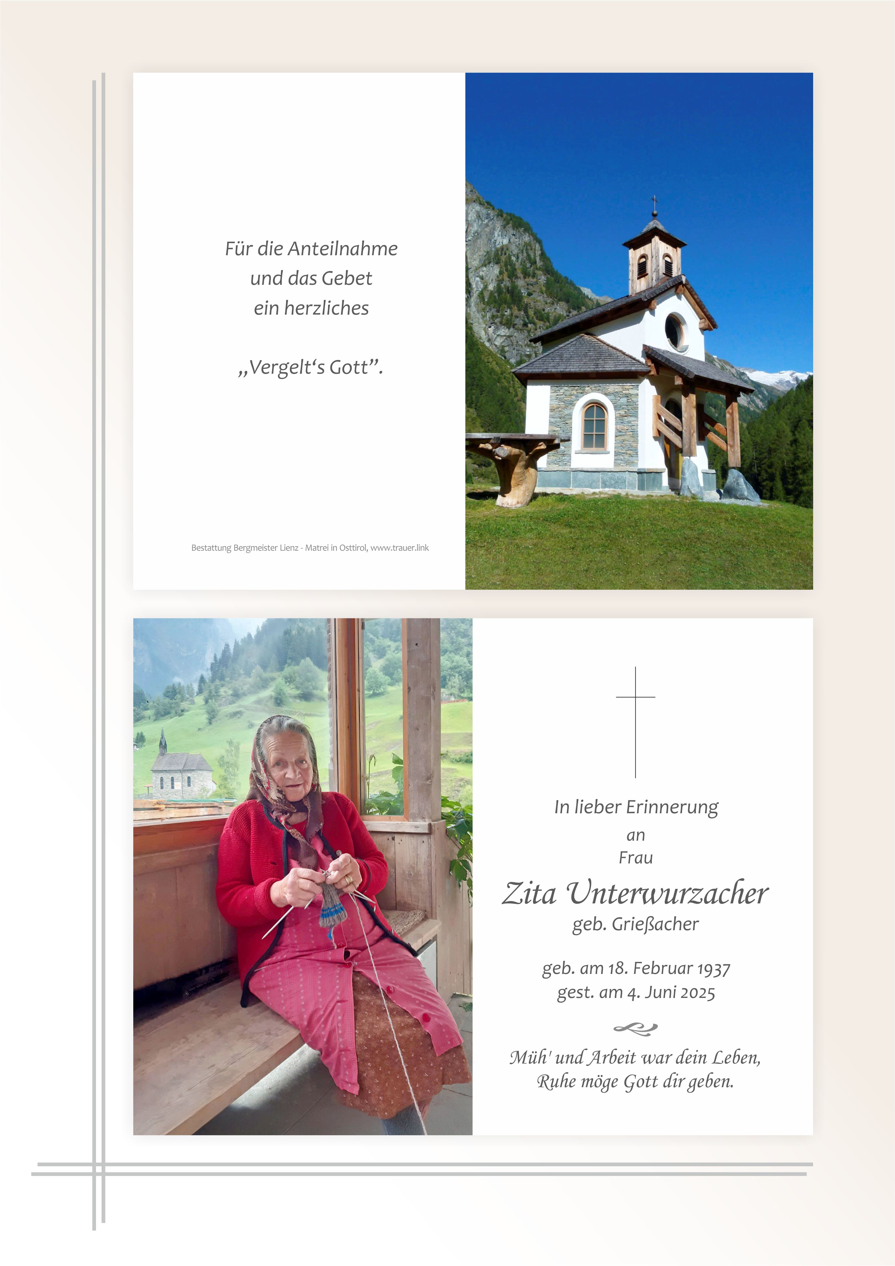 Zita Unterwurzacher