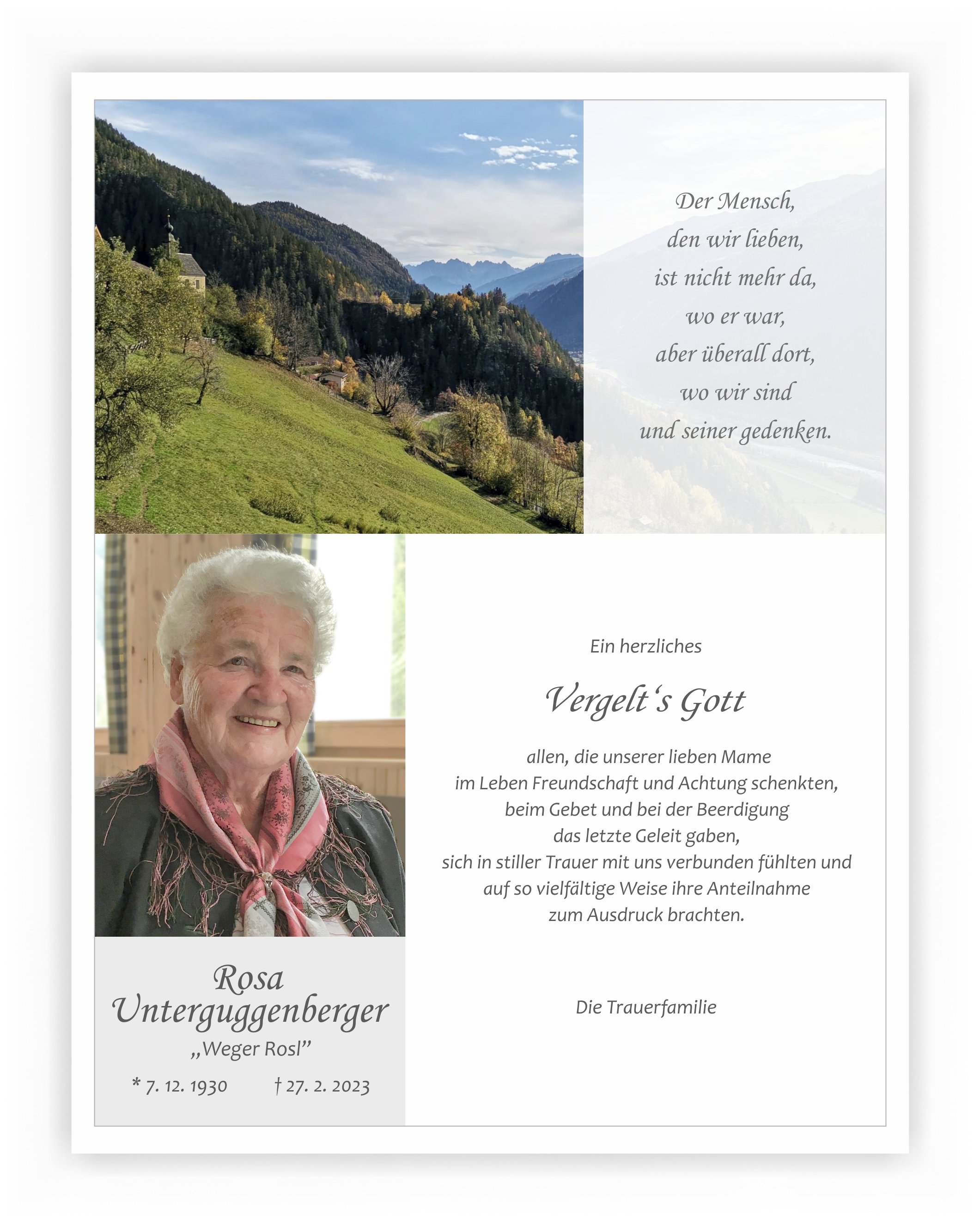 Rosa Unterguggenberger
