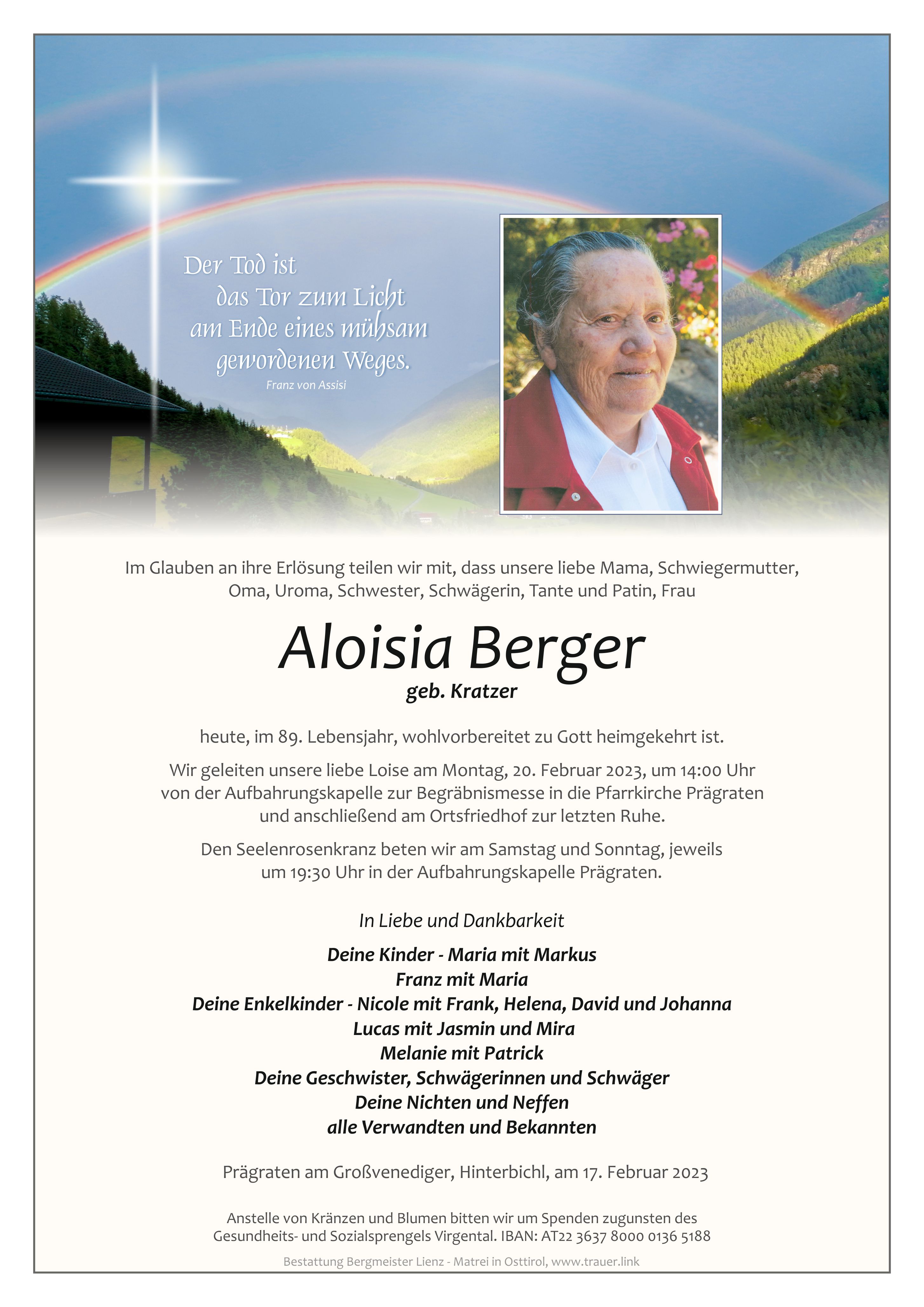 Aloisia Berger