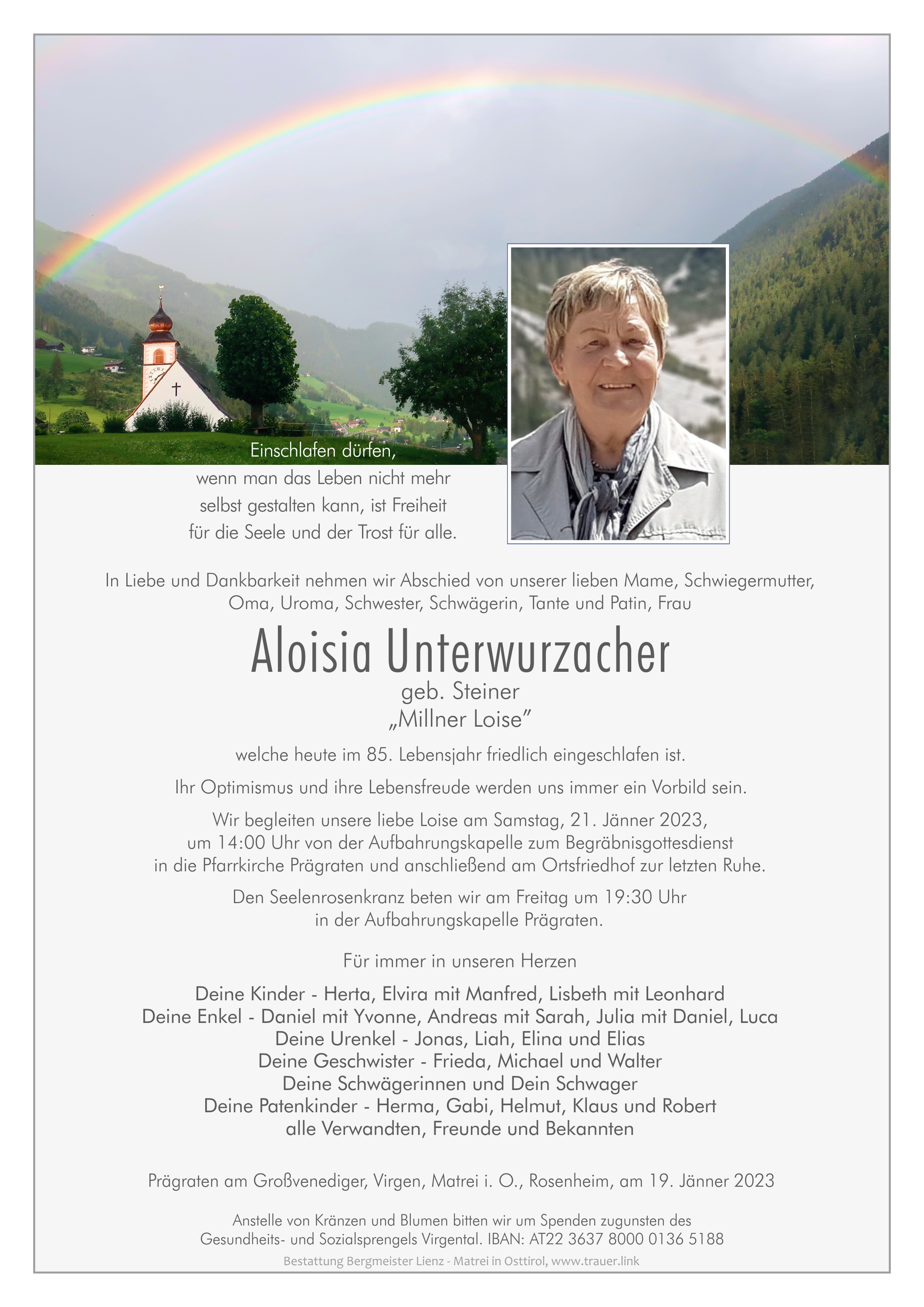 Aloisia Unterwurzacher