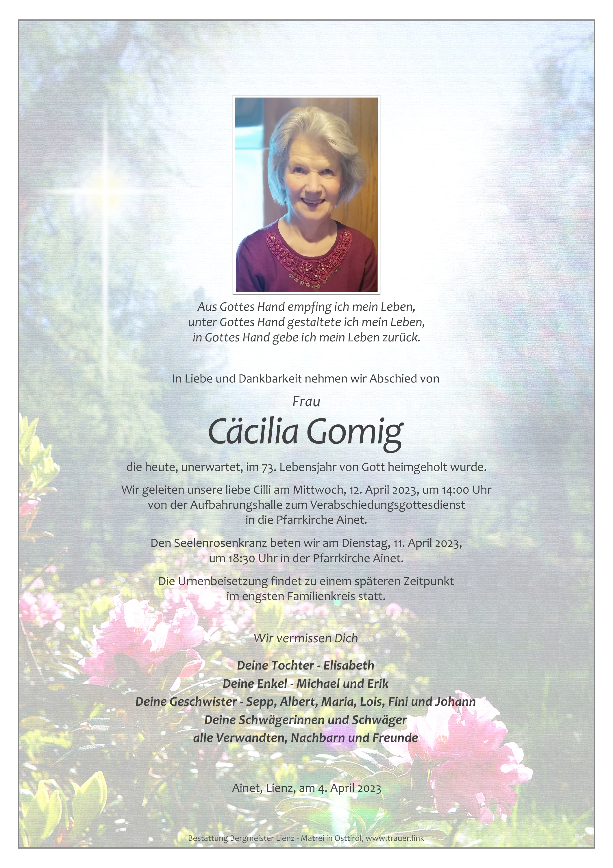 Cäcilia Gomig