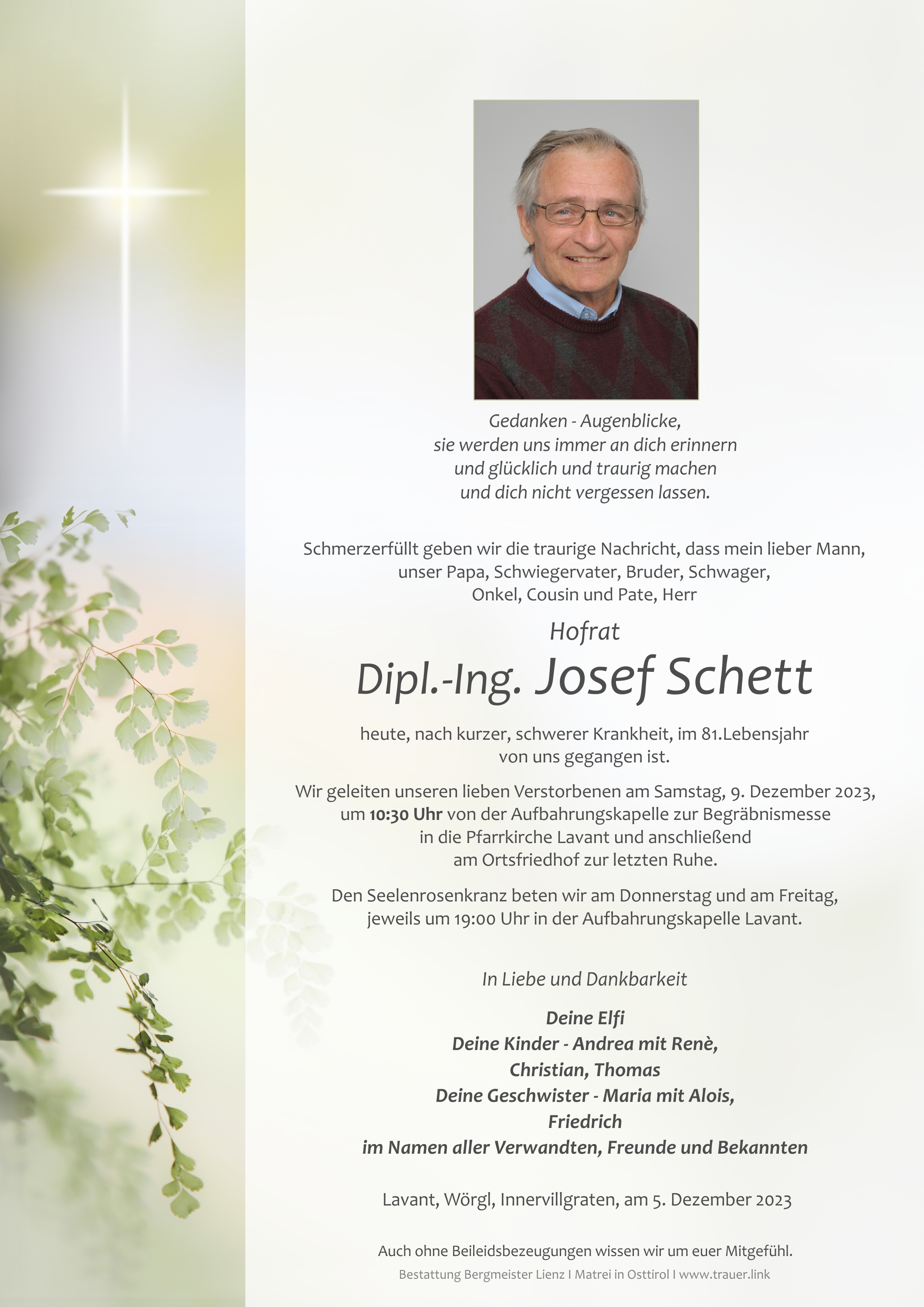 Dipl.-Ing. Josef Schett