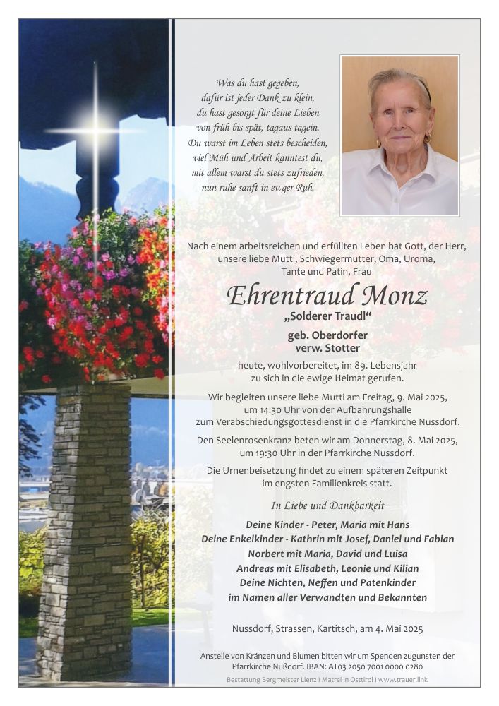Ehrentraud Monz