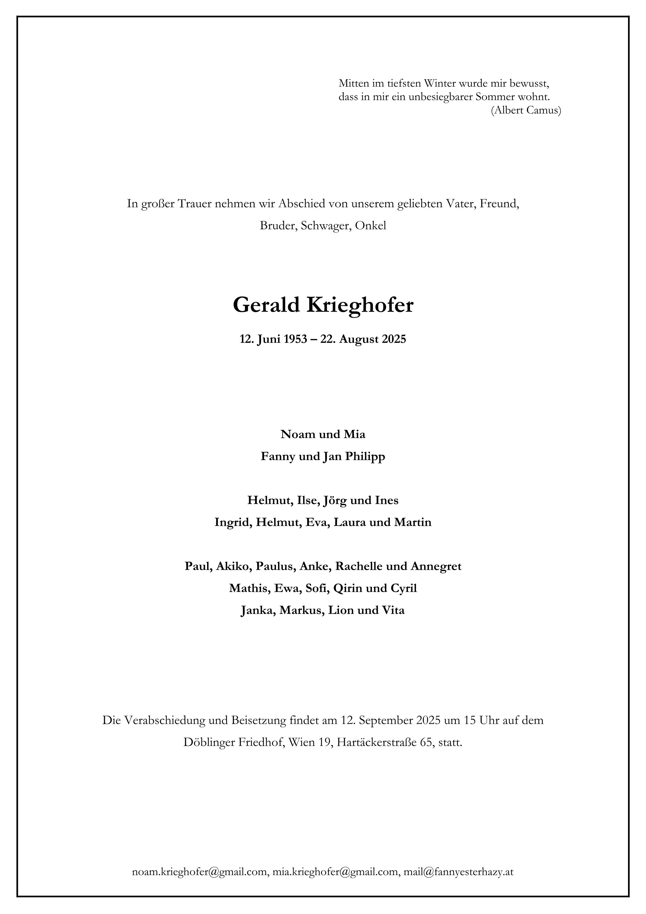 Gerald Krieghofer