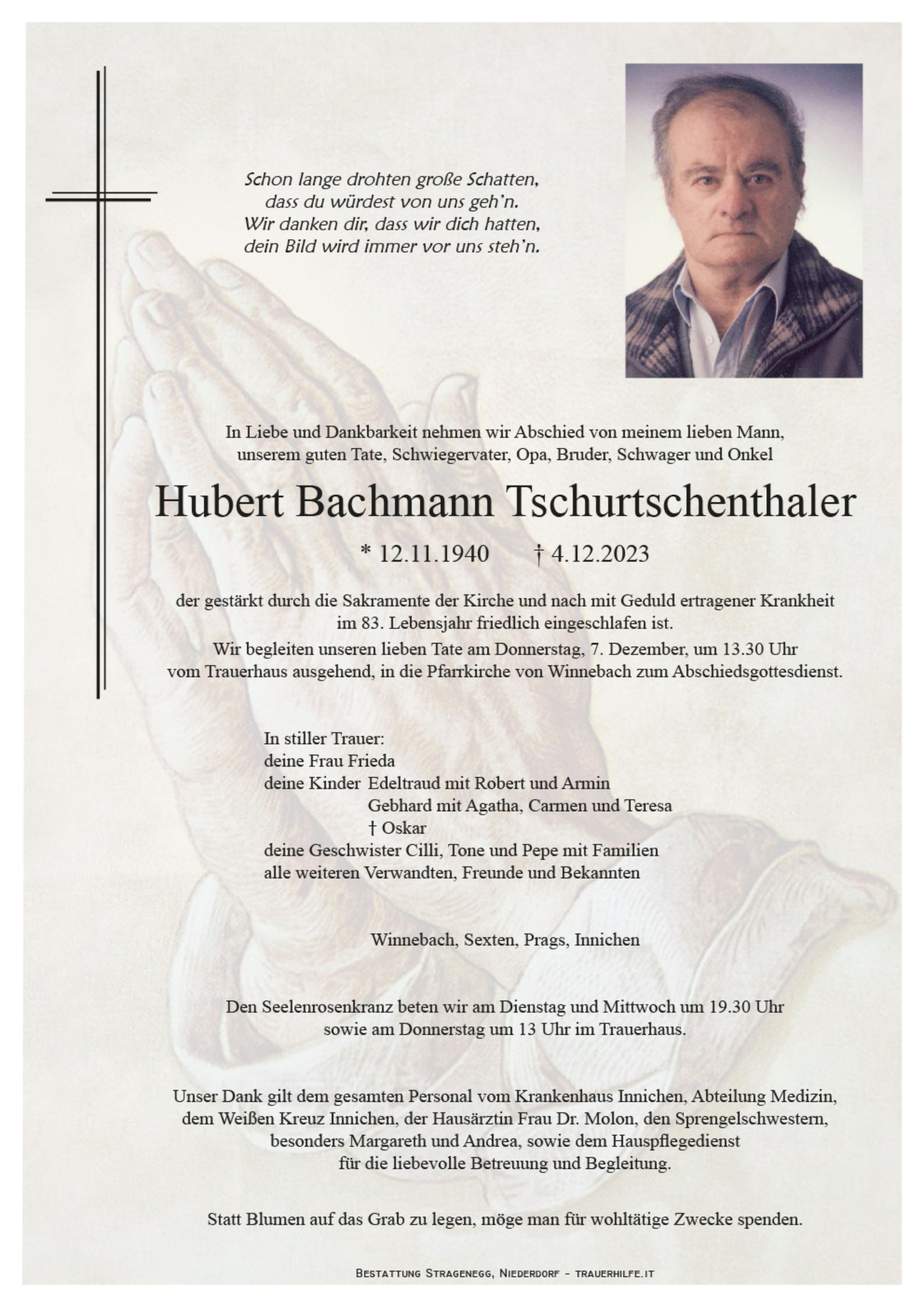 Hubert Bachmann Tschurtschenthaler