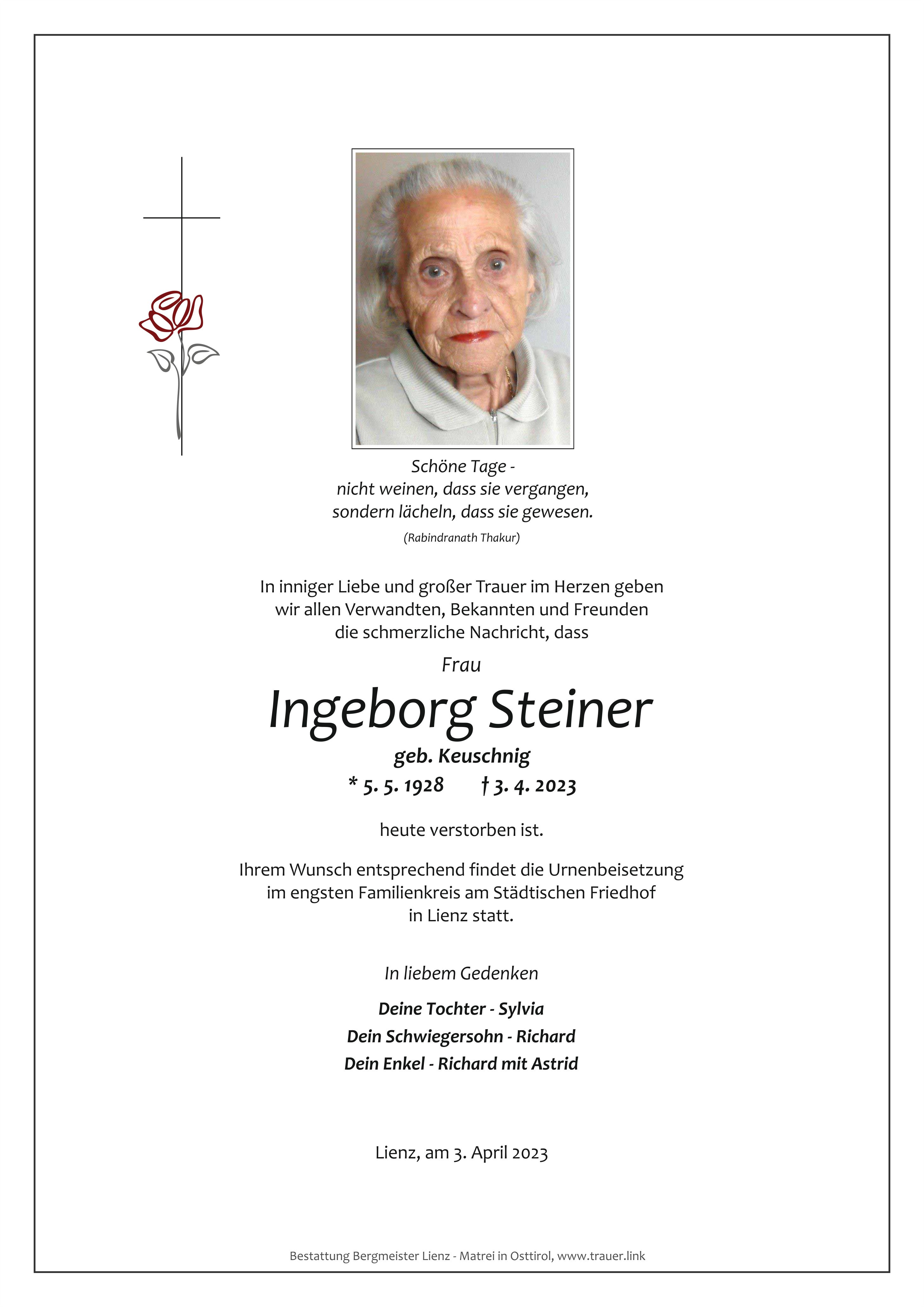 Ingeborg Steiner