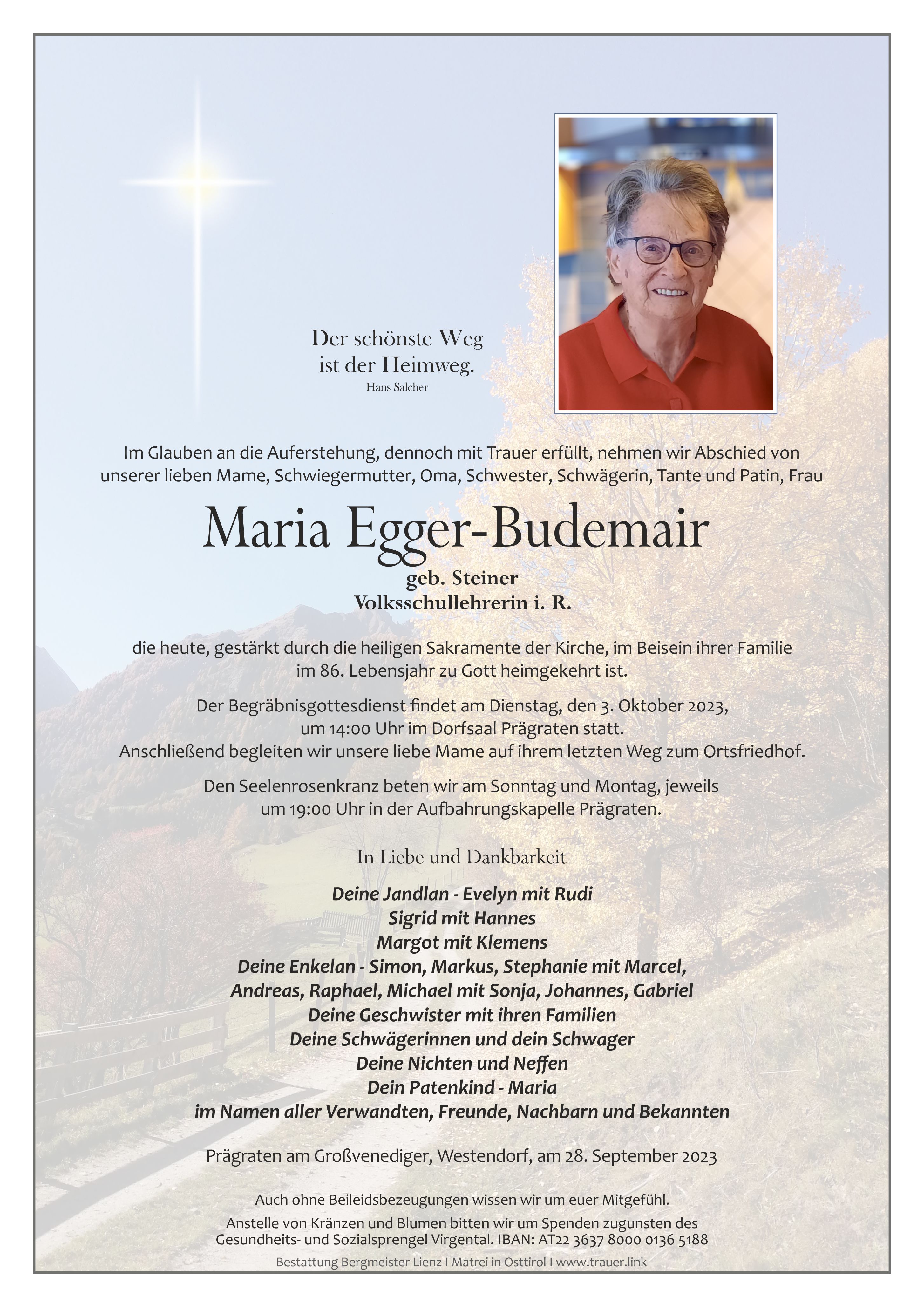 Maria Egger-Budemair