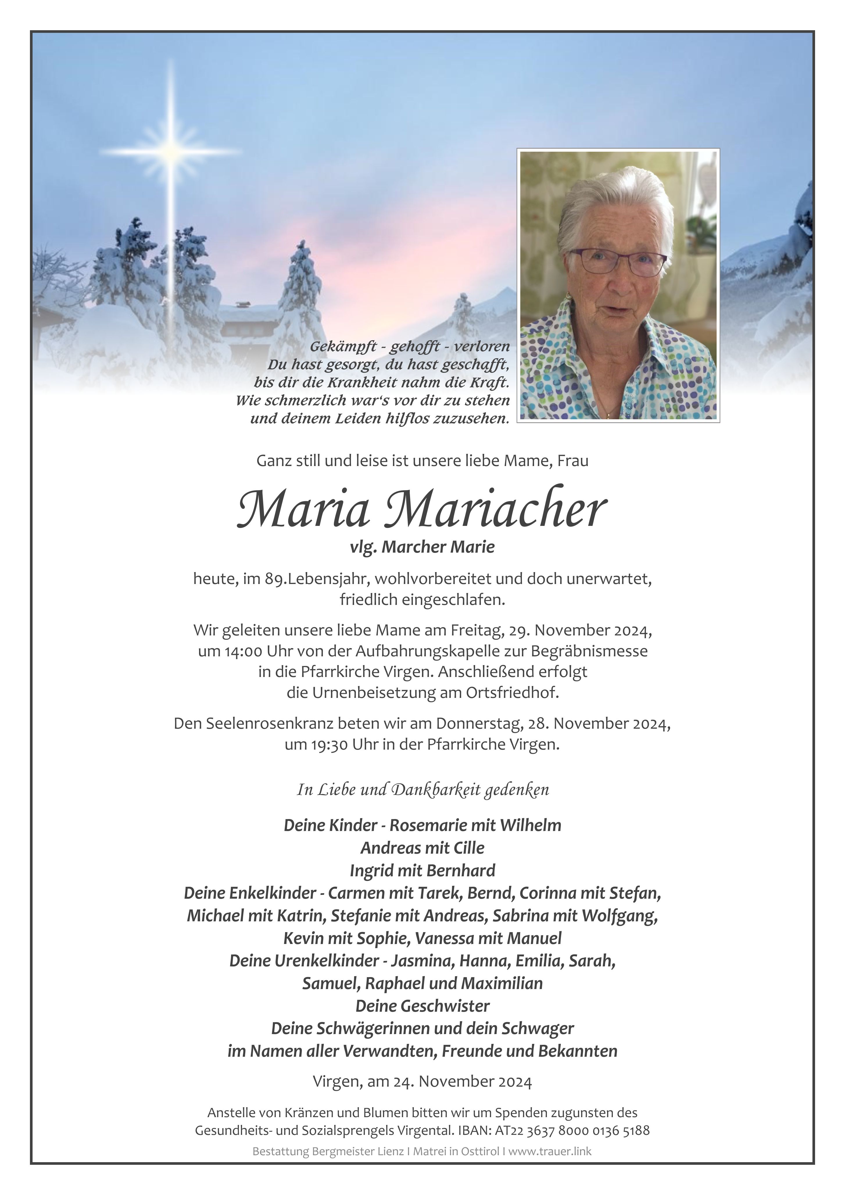 Maria Mariacher