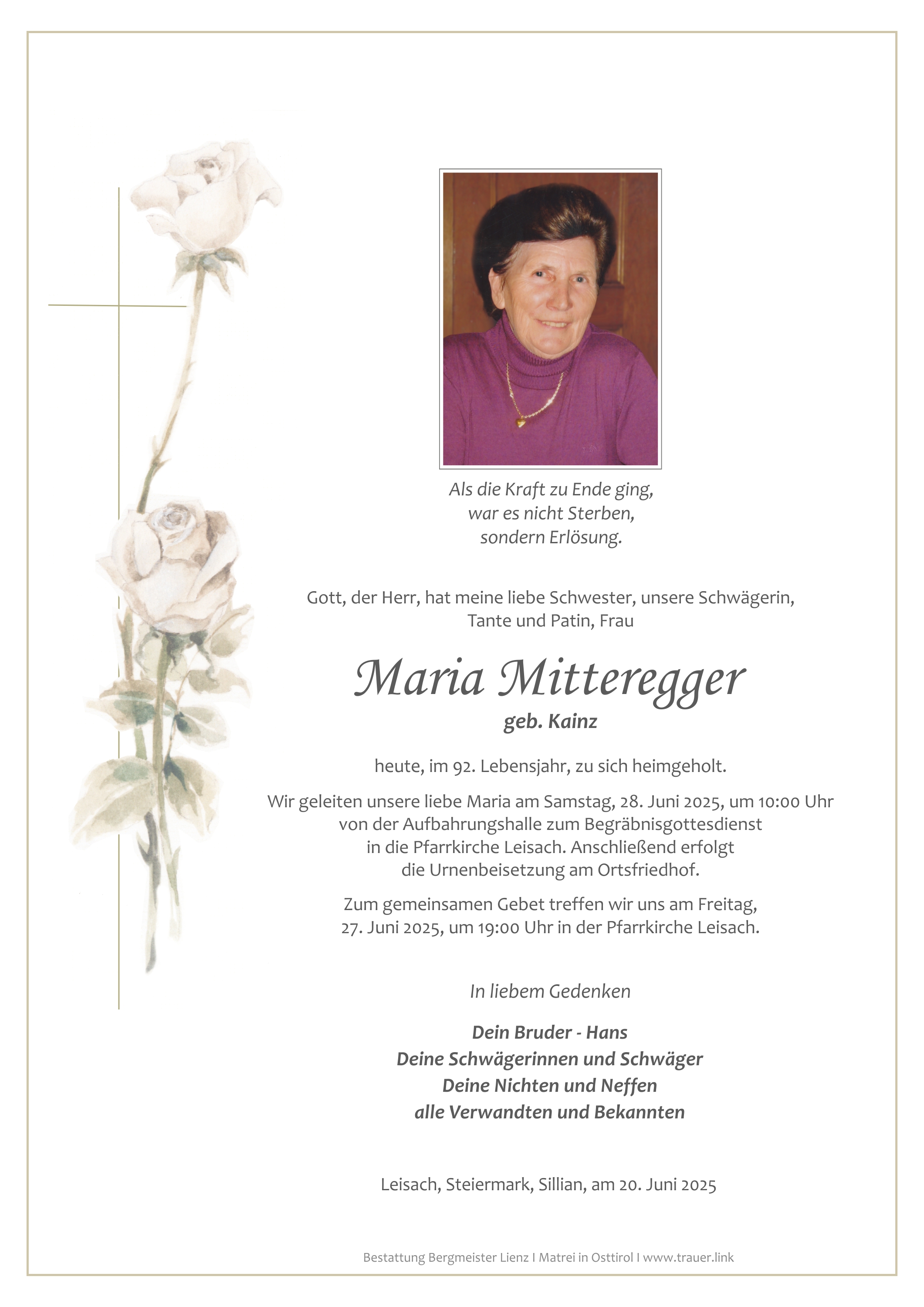 Maria Mitteregger