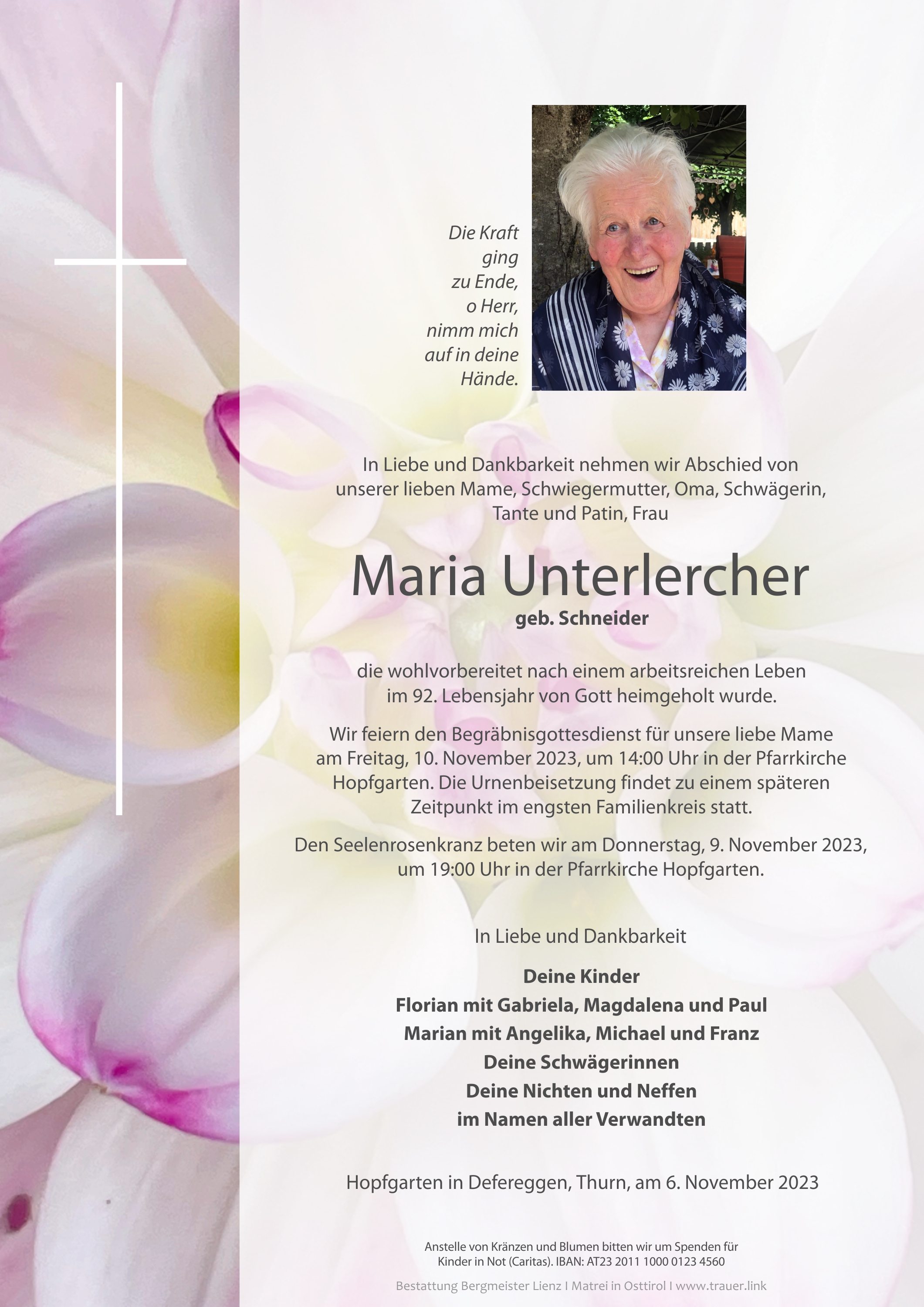 Maria Unterlercher