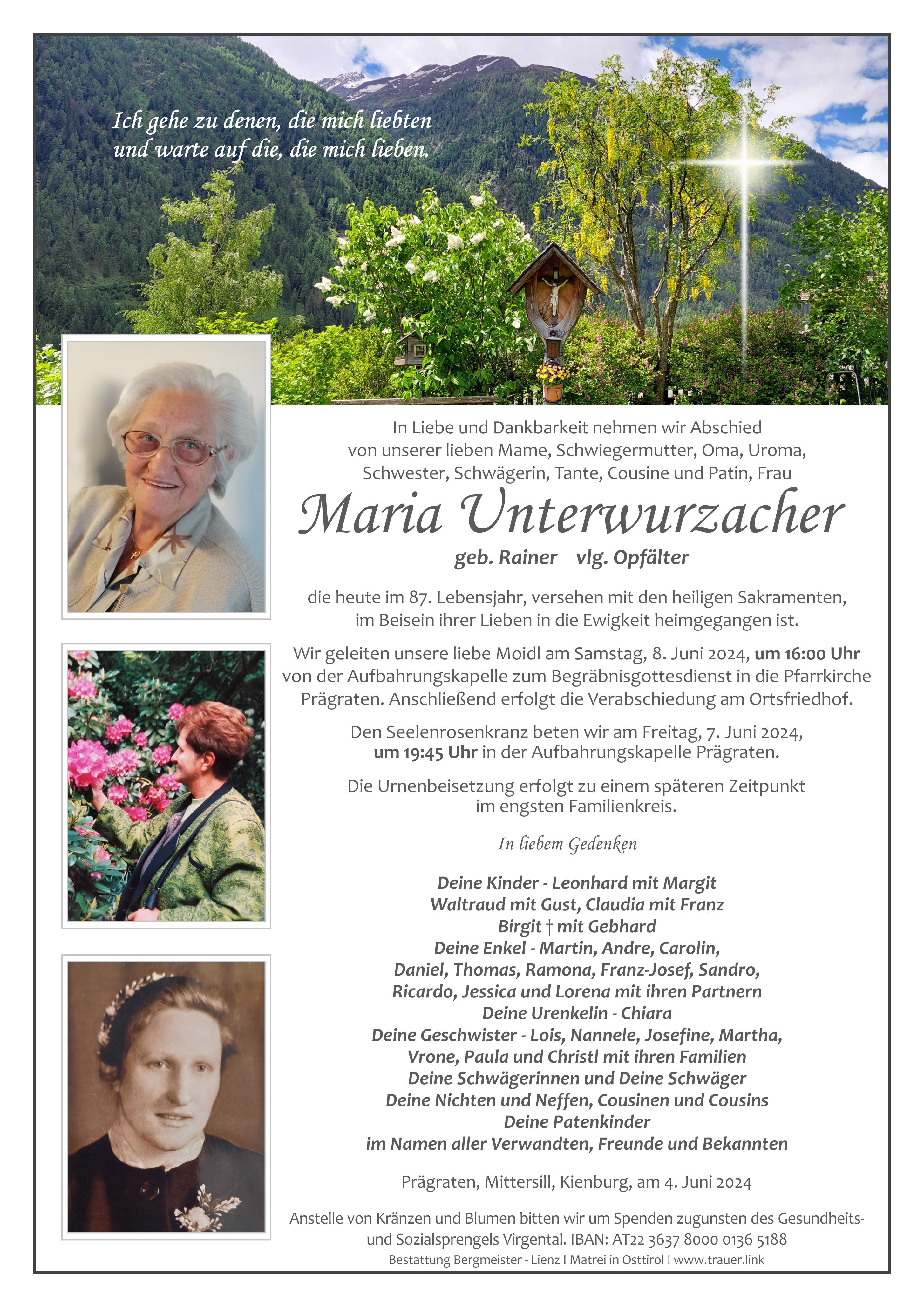 Maria Unterwurzacher