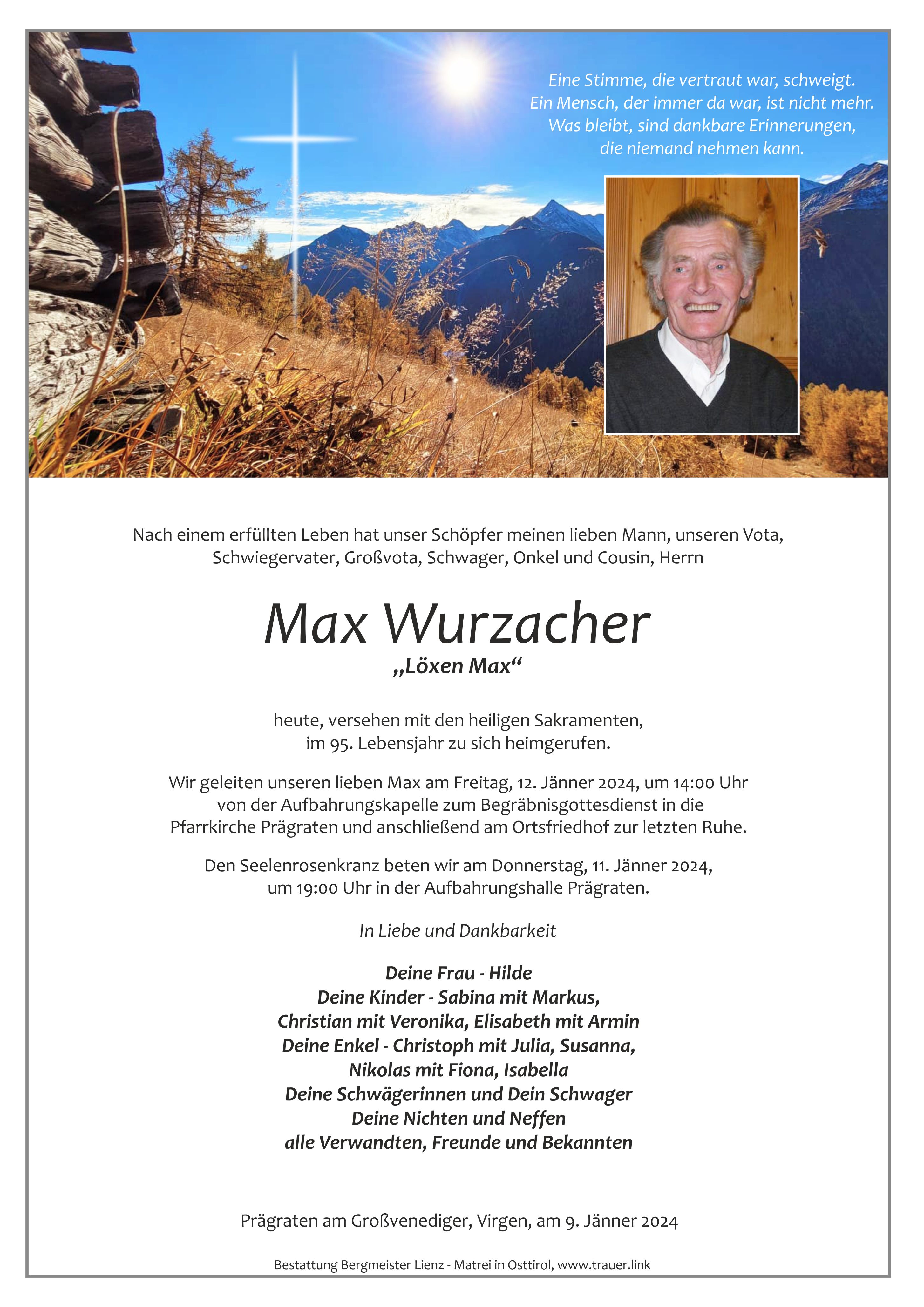 Max Wurzacher