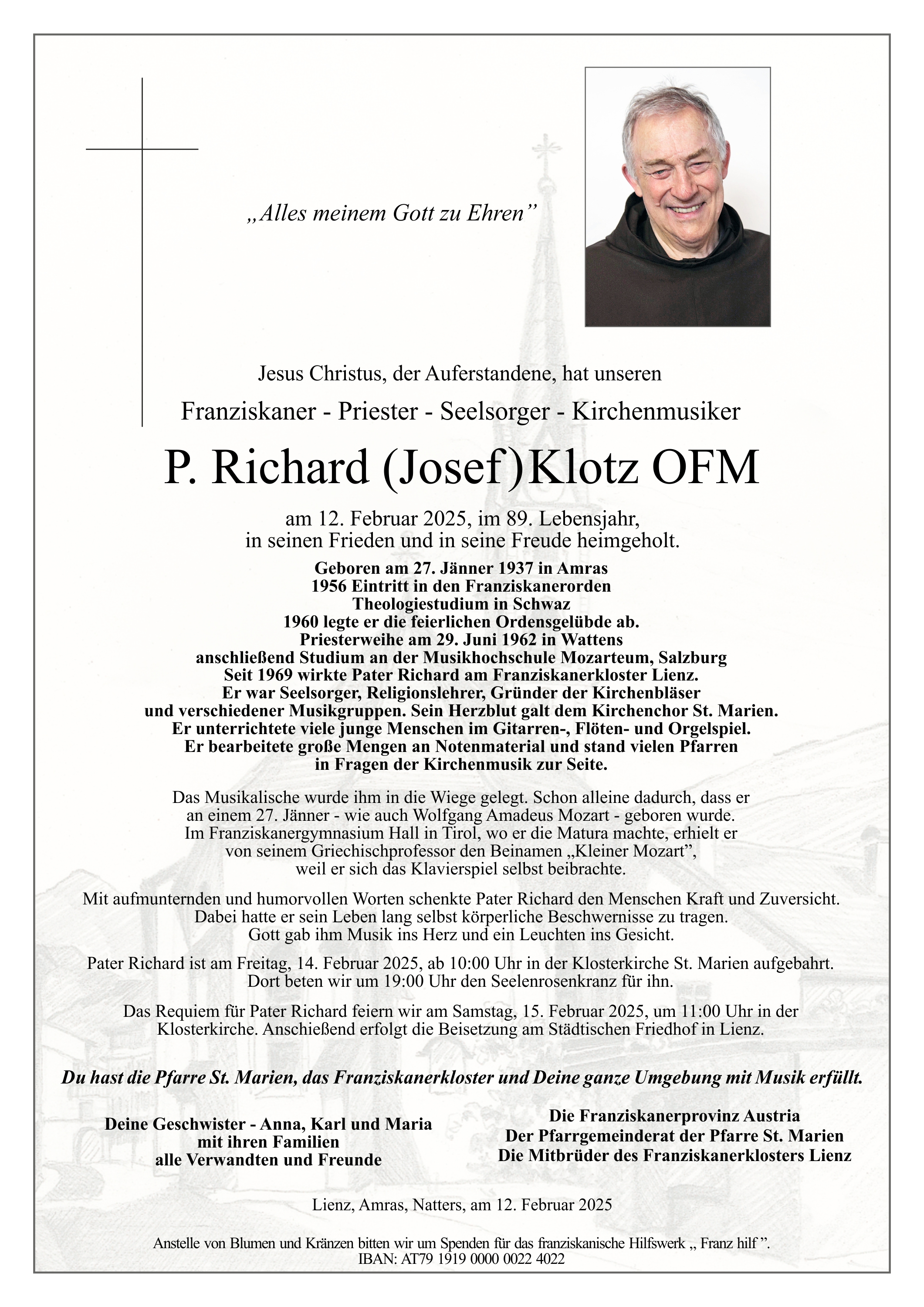 P. Richard (Josef) Klotz OFM