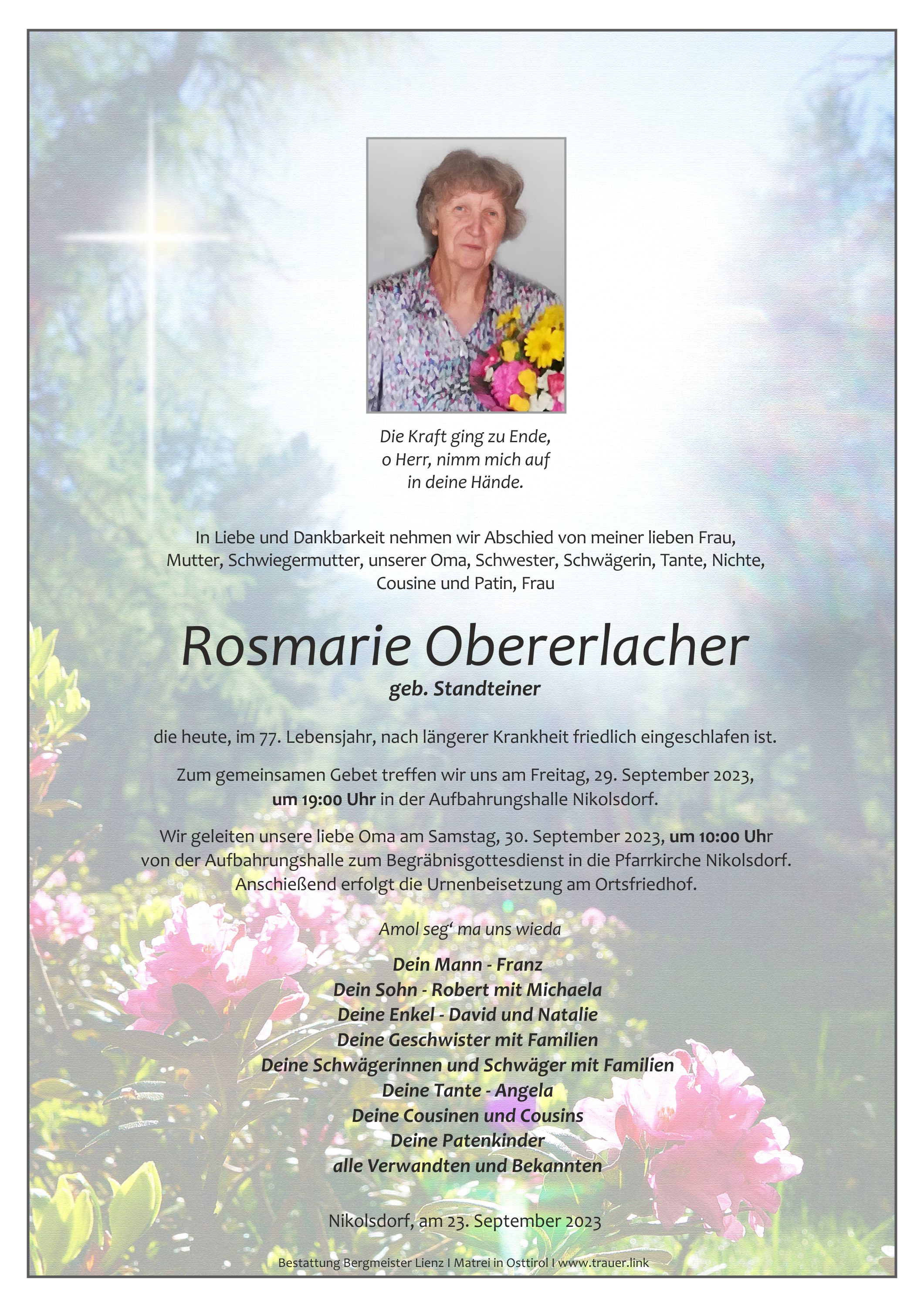 Rosmarie Obererlacher