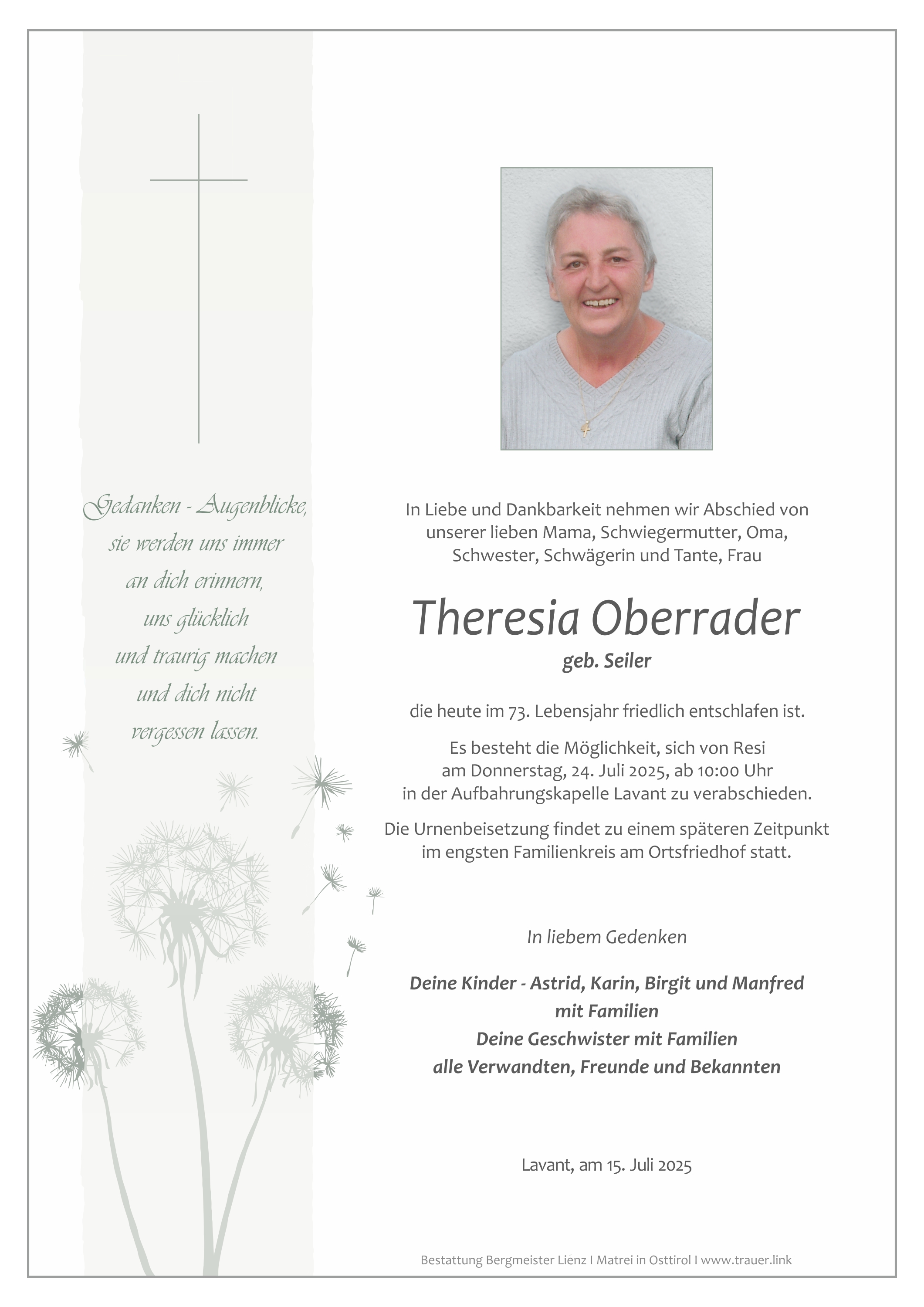 Theresia Oberrader