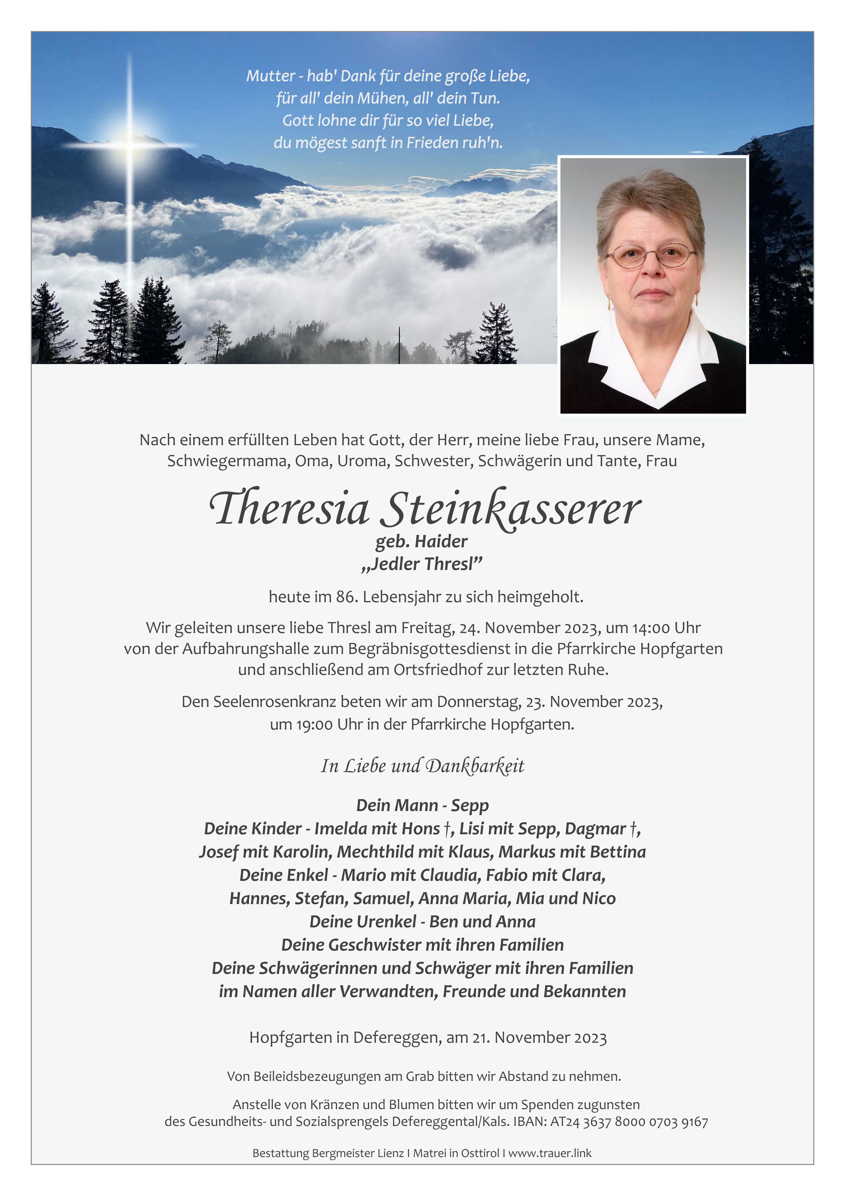 Theresia Steinkasserer