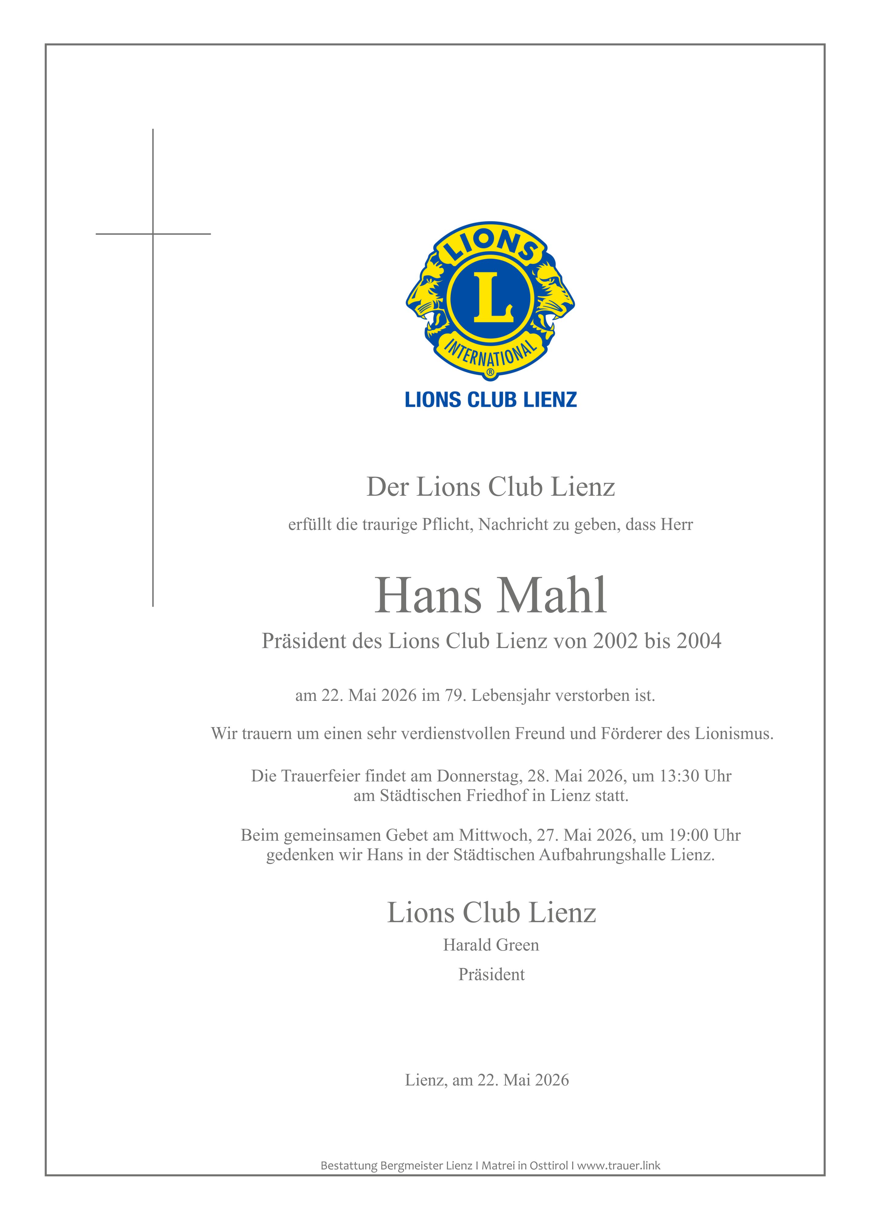 Hans Mahl